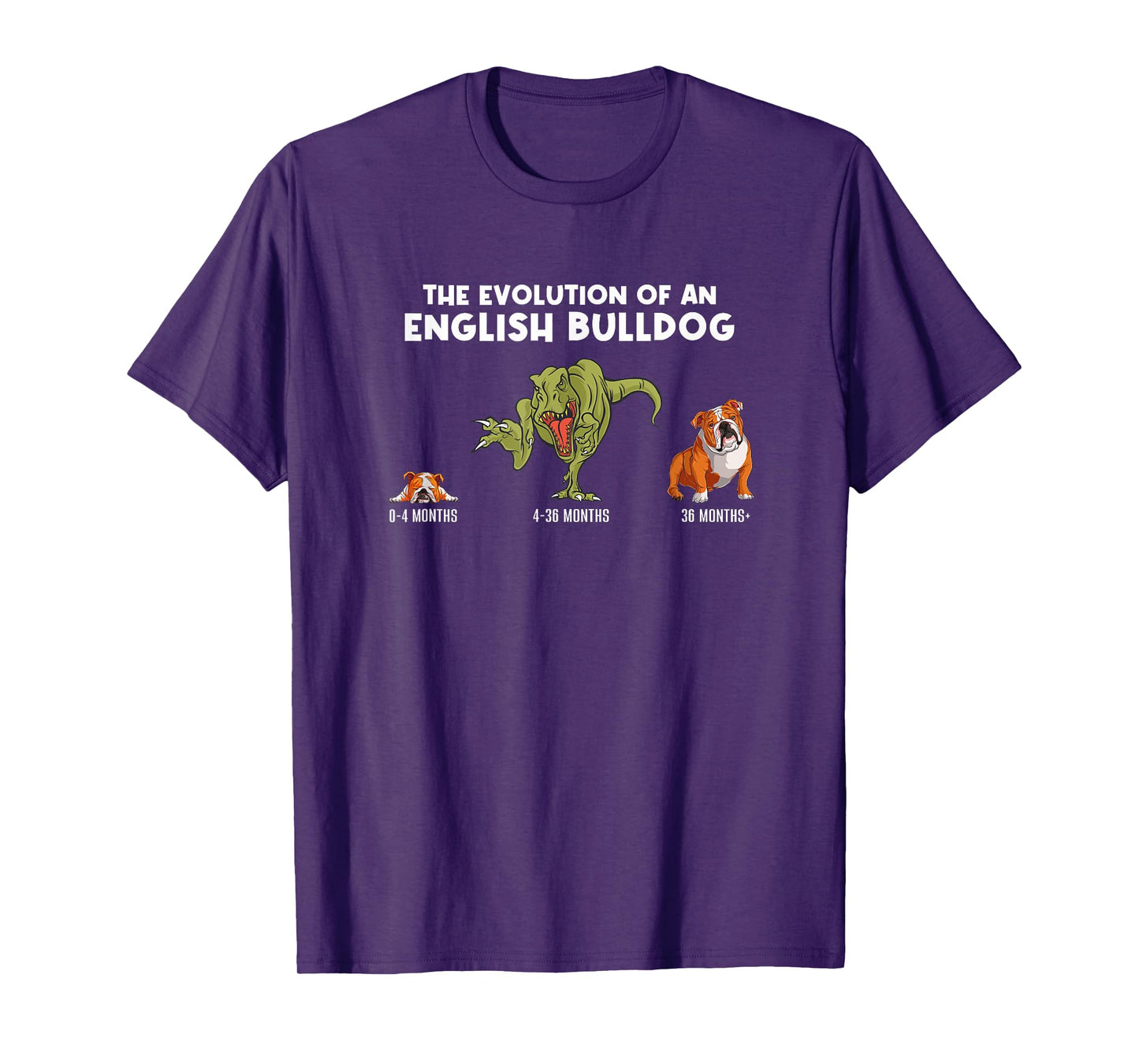 The Evolution Of An English Bulldog Mom Funny Bulldog T-Shirt
