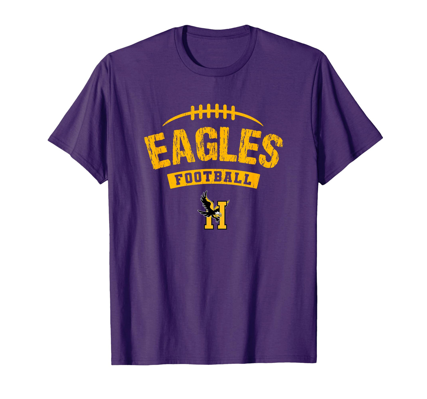 Hobbs Eagles Logo Football Distressed HS T-Shirt
