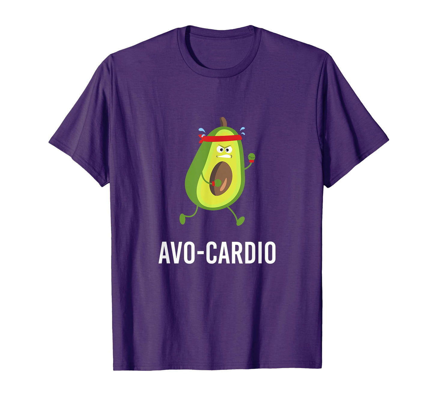 Avo-Cardio Funny Pun Workout Running Avocado T-Shirt T-Shirt