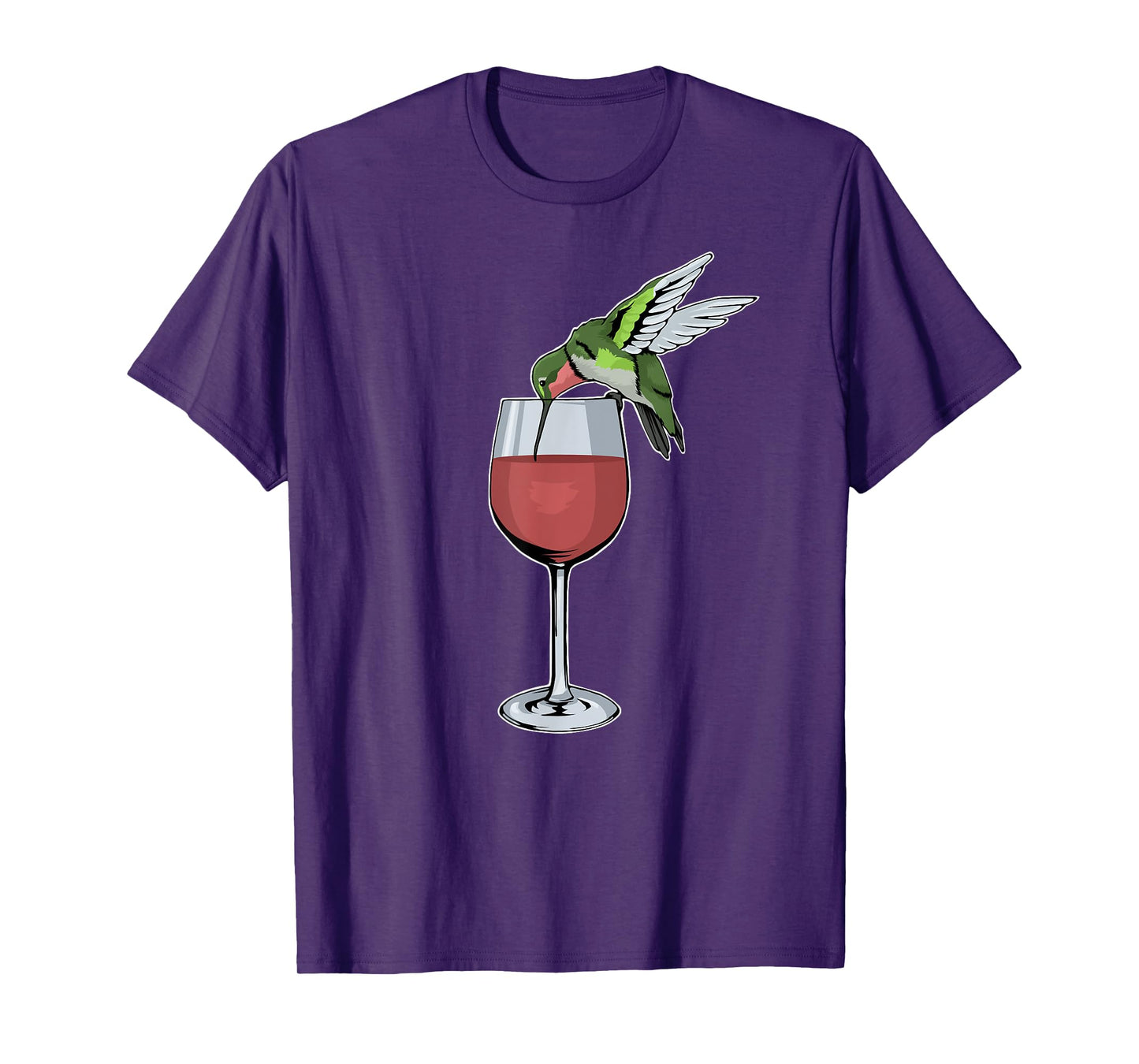 Hummingbird Wine Tshirt Bird Spirit Animal Wine Hummingbird T-Shirt