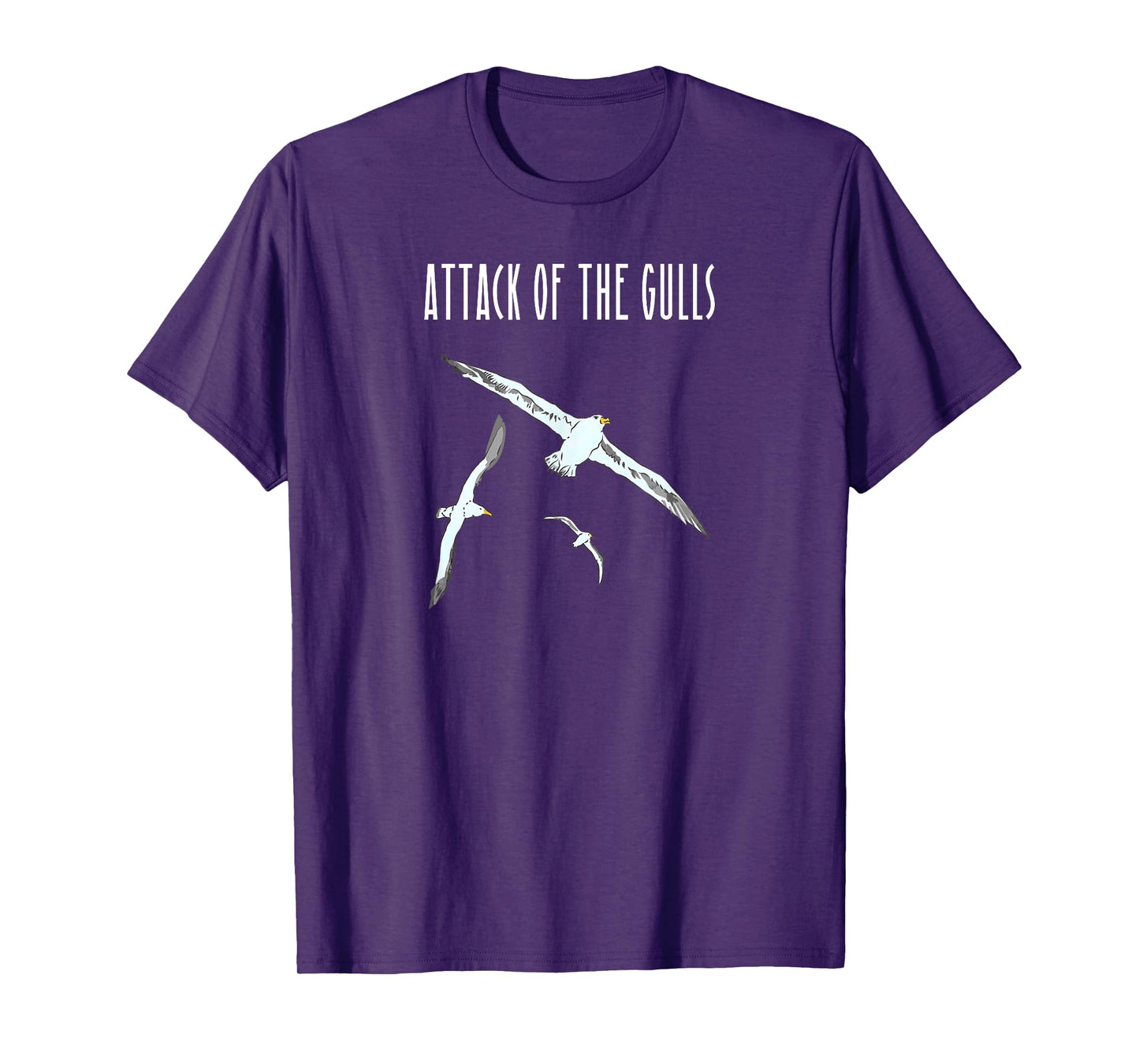 funny seagull attack of the gulls meme T-Shirt