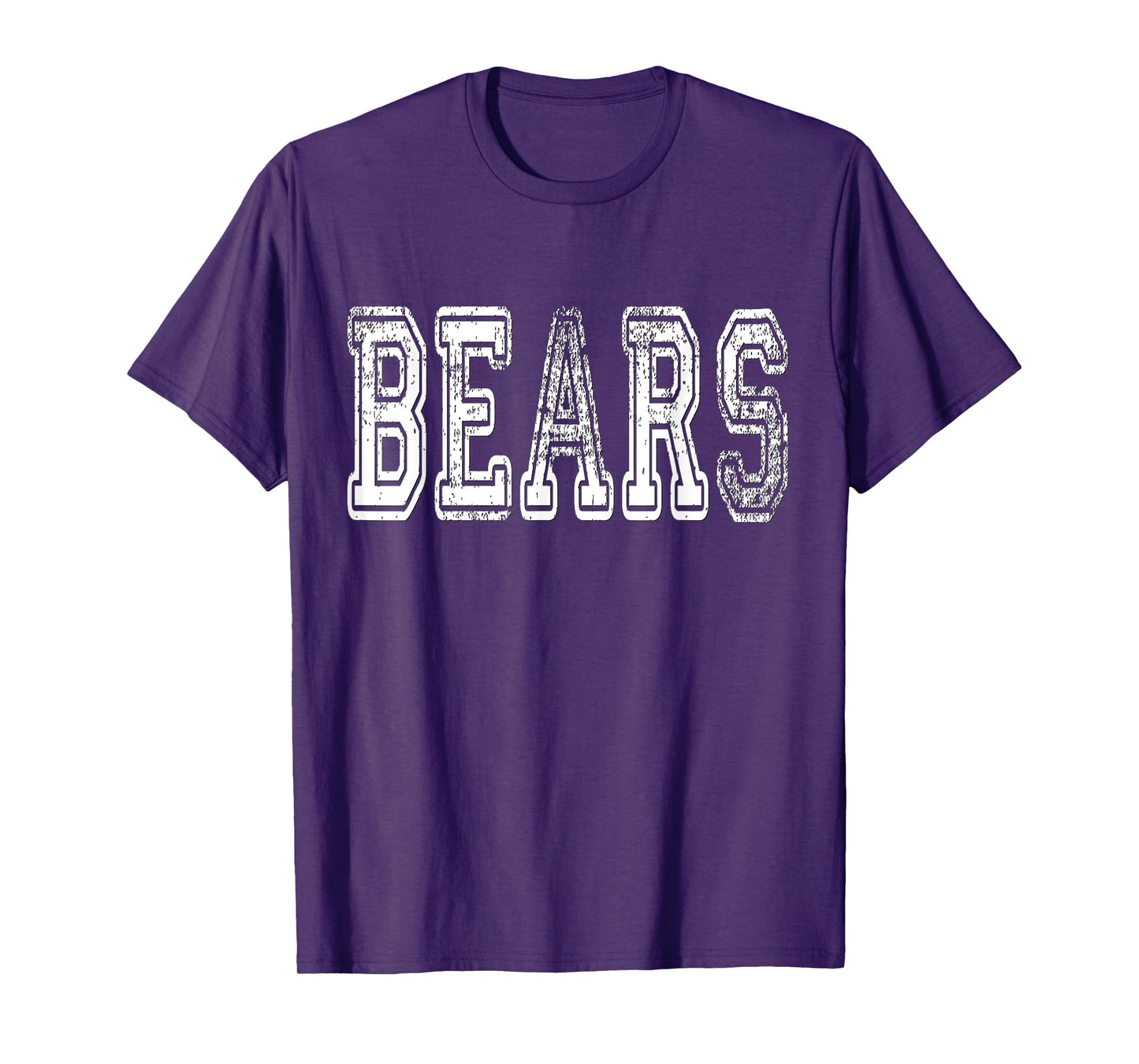 Bears Mascot Distressed Vintage School Sports Name Fans T-Shirt