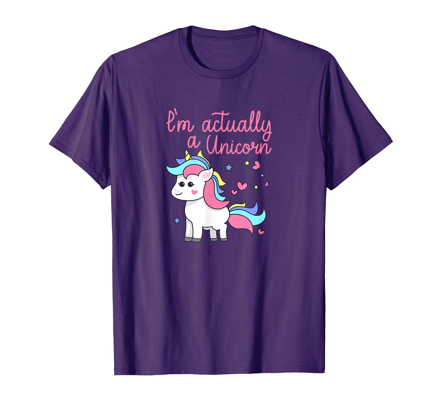 I'm Actually A Unicorn Rainbows Sparkles PRIDE Gift T-Shirt