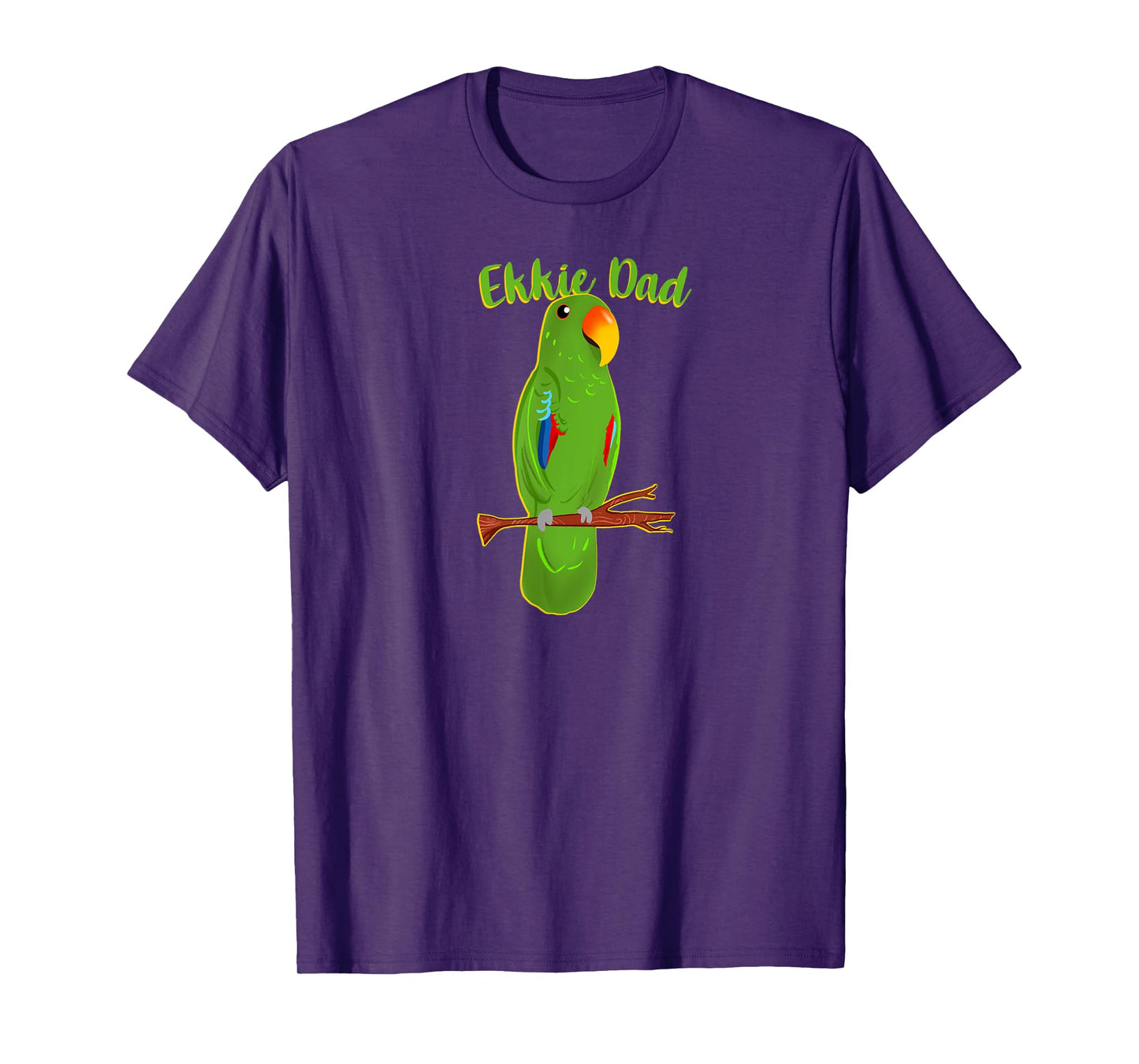 Ekkie Dad Eclectus Parrot Adorable Bird Cute Drawing T-Shirt
