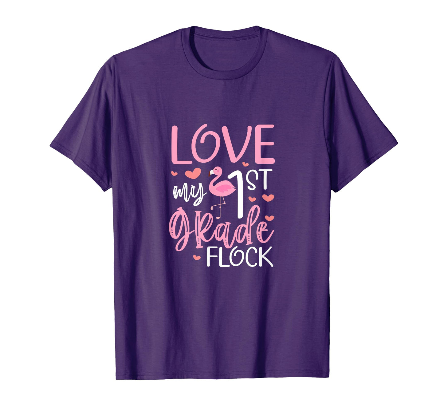First Grade Teacher Flamingo Love My 1st Grade Flock T-Shirt