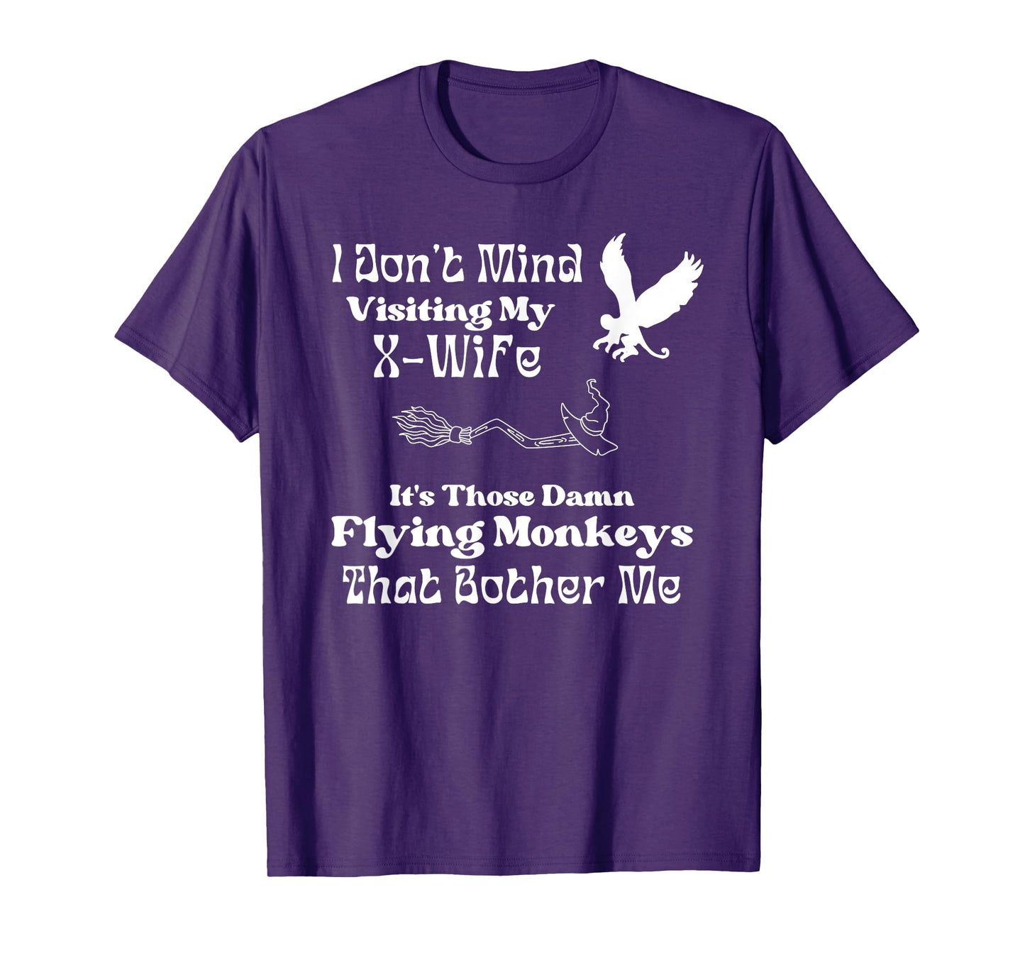 X-Wife Humor for Newly Divorced Man X-Husband Witch Theme T-Shirt
