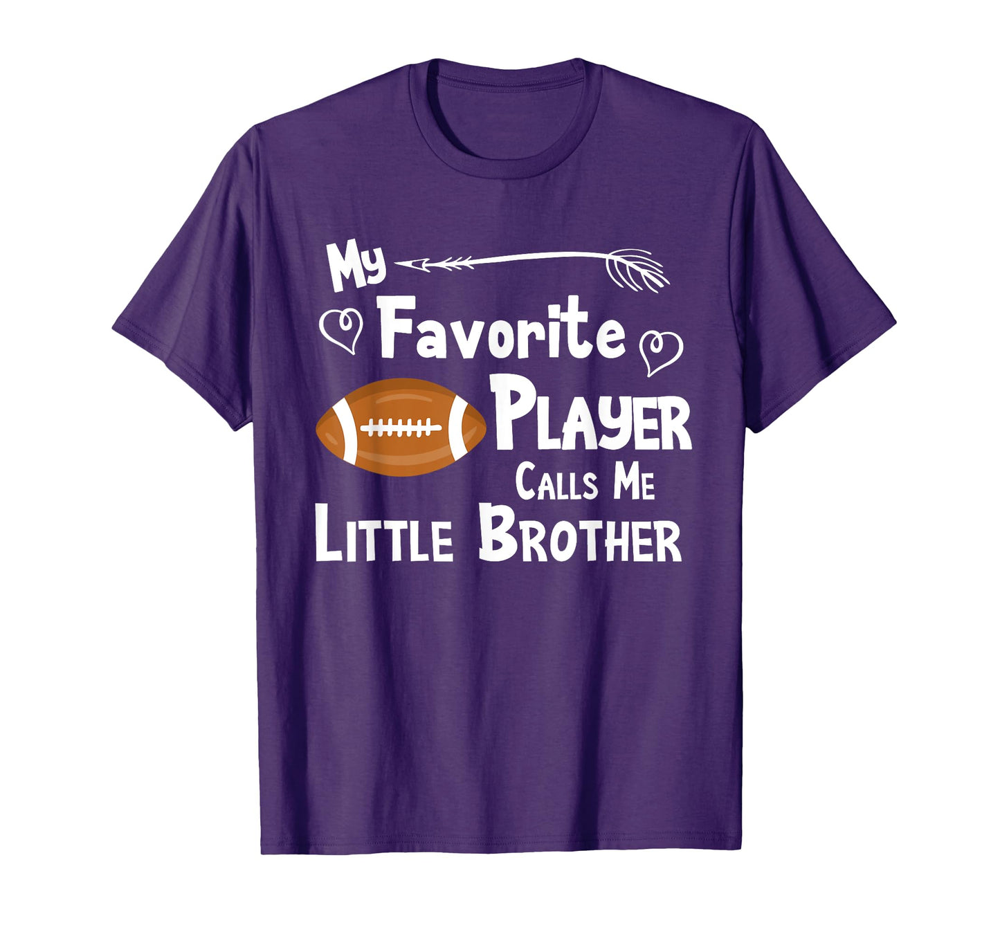 Favorite Player Little Brother Football T-Shirt