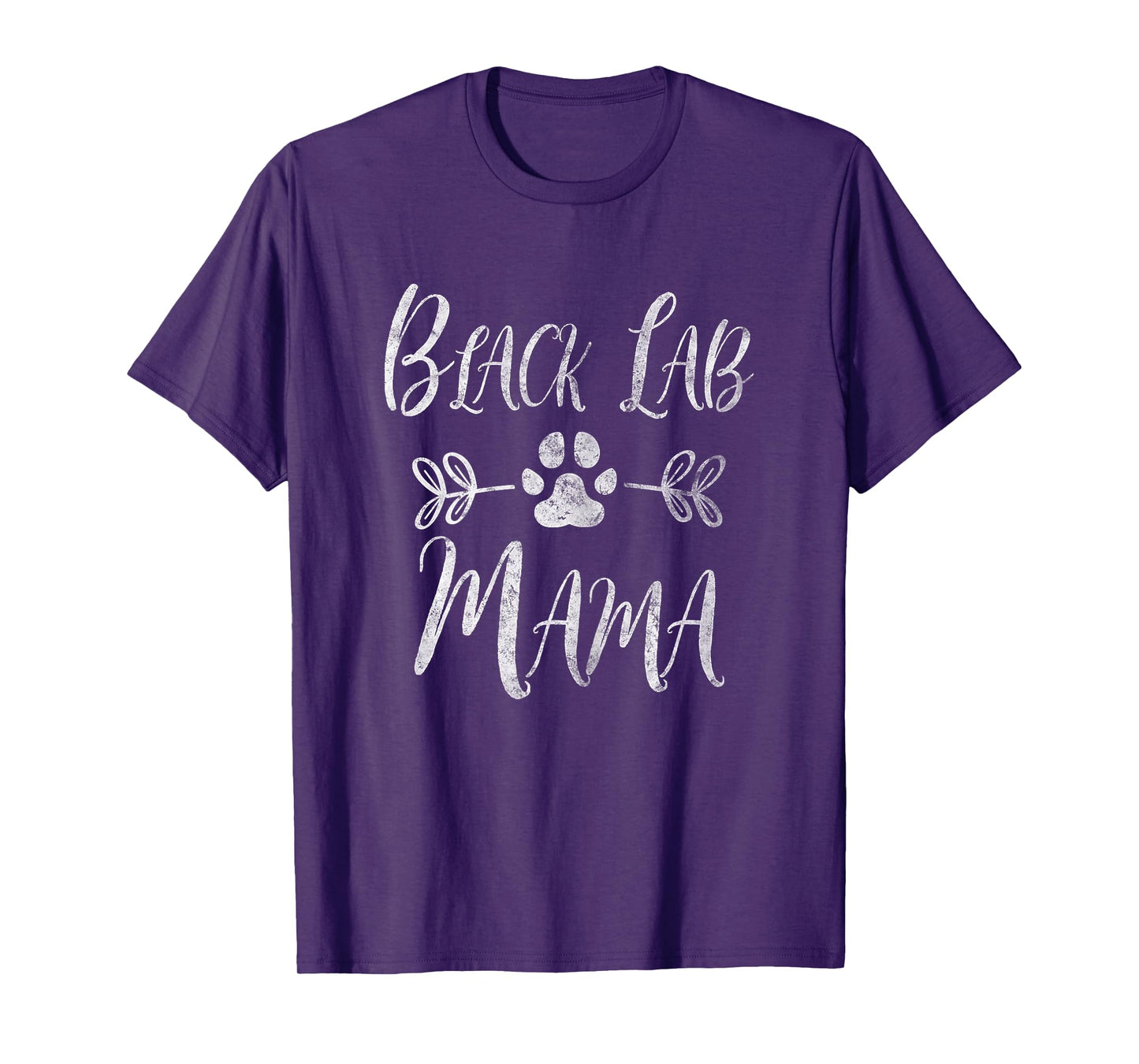 Black Lab Mama Shirt Labrador Retriever Lover Funny Dog Mom Women T-Shirt
