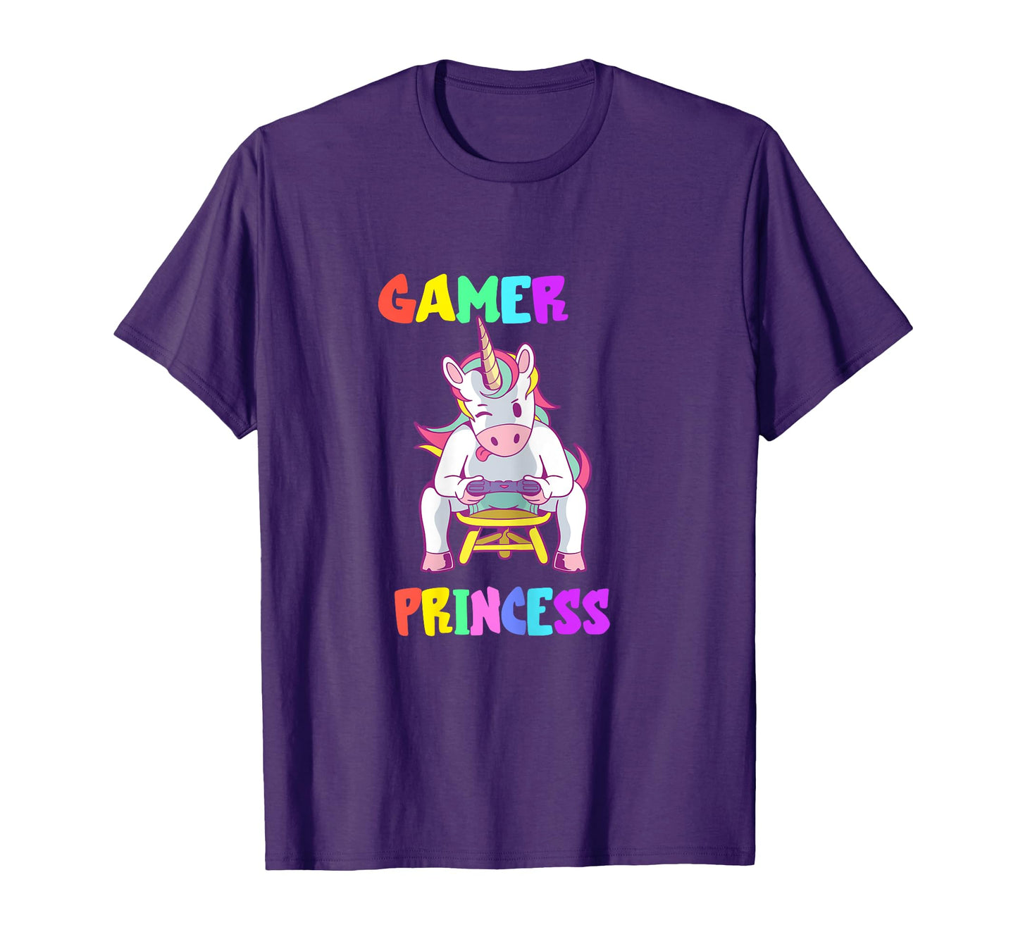 Gamer Princess Gaming Princess Gaming Unicorn Console Player T-Shirt