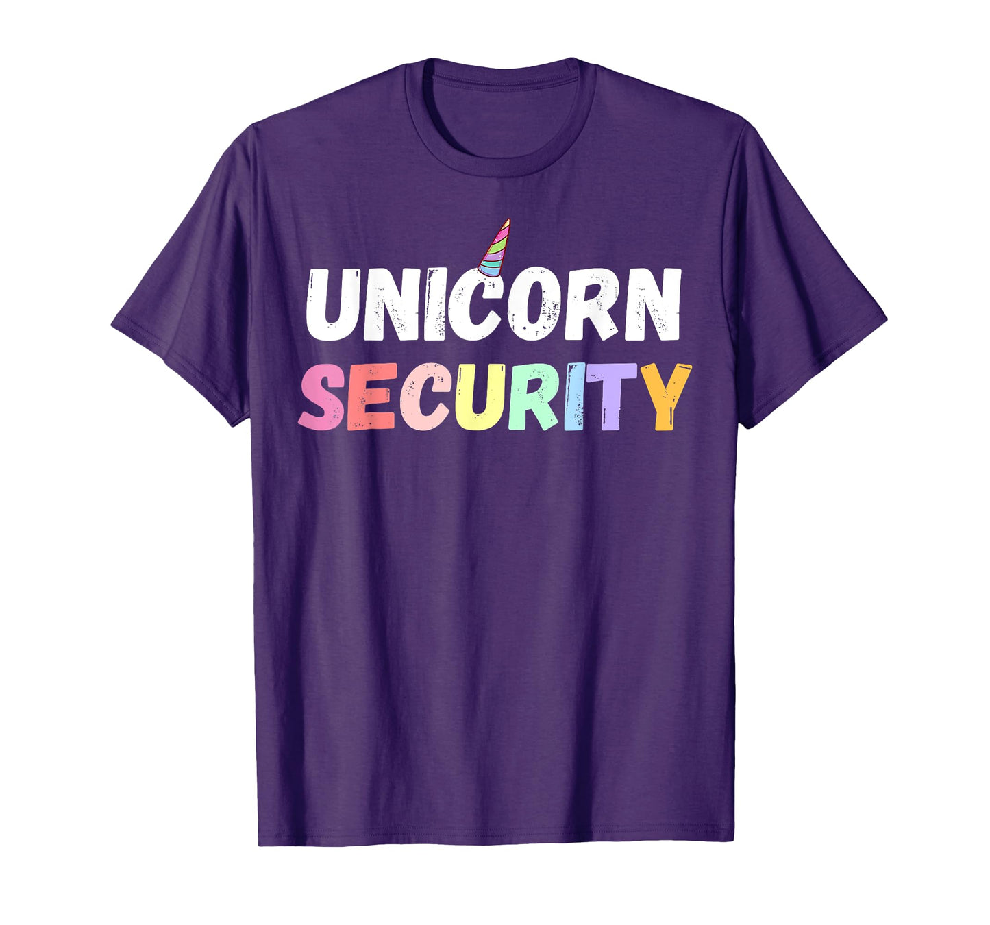Halloween Mother Daughter Costume Unicorn Security Dad Mom T-Shirt