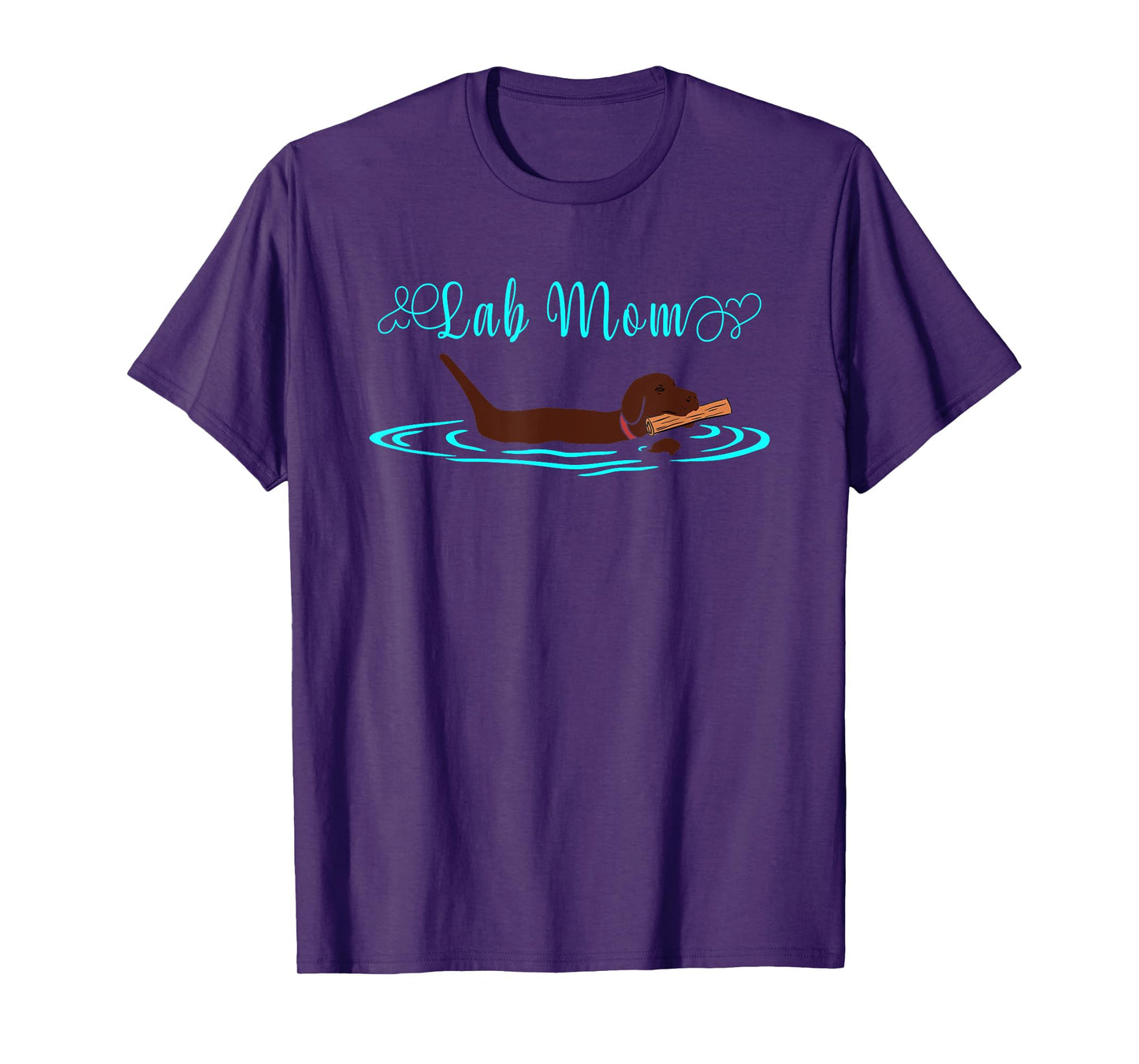 Lab Mom Chocolate Labrador Retriever Dog Owner Lover T-Shirt for Men Women Girls Kids