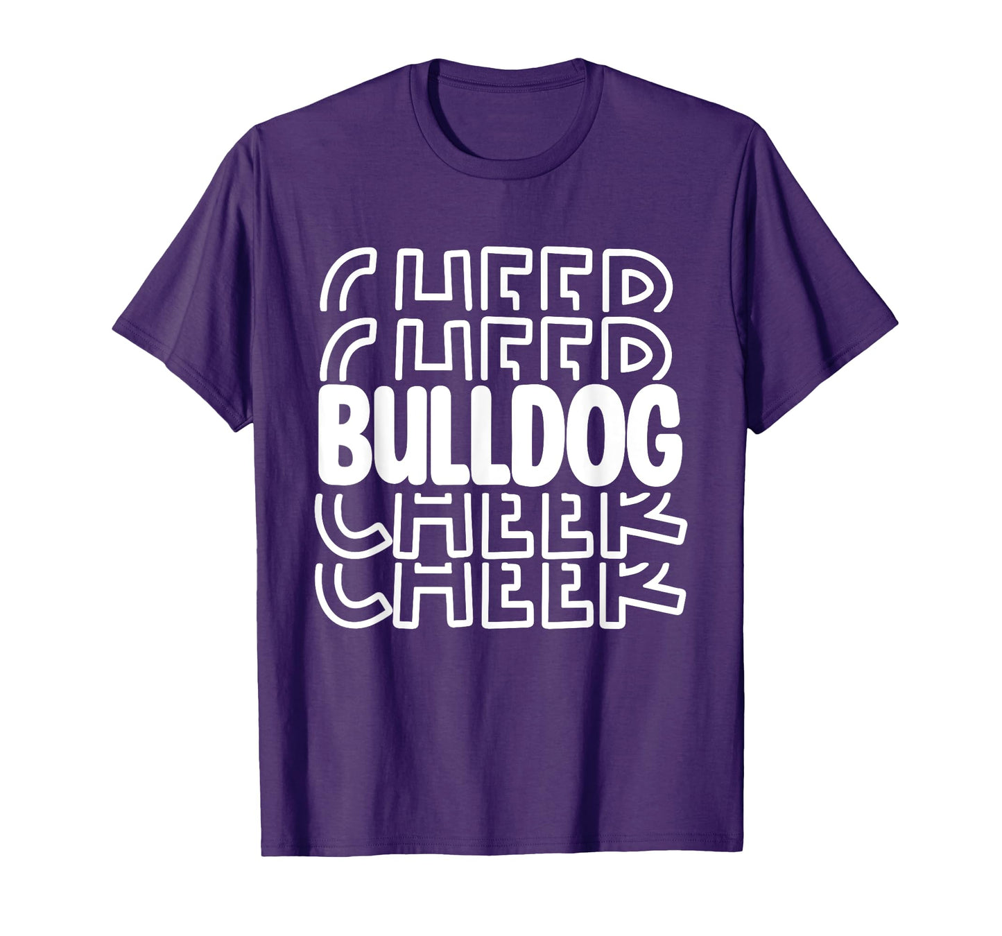 Bulldog Cheer High School Sports Team Mascot Football Cheer Men Women T-Shirt