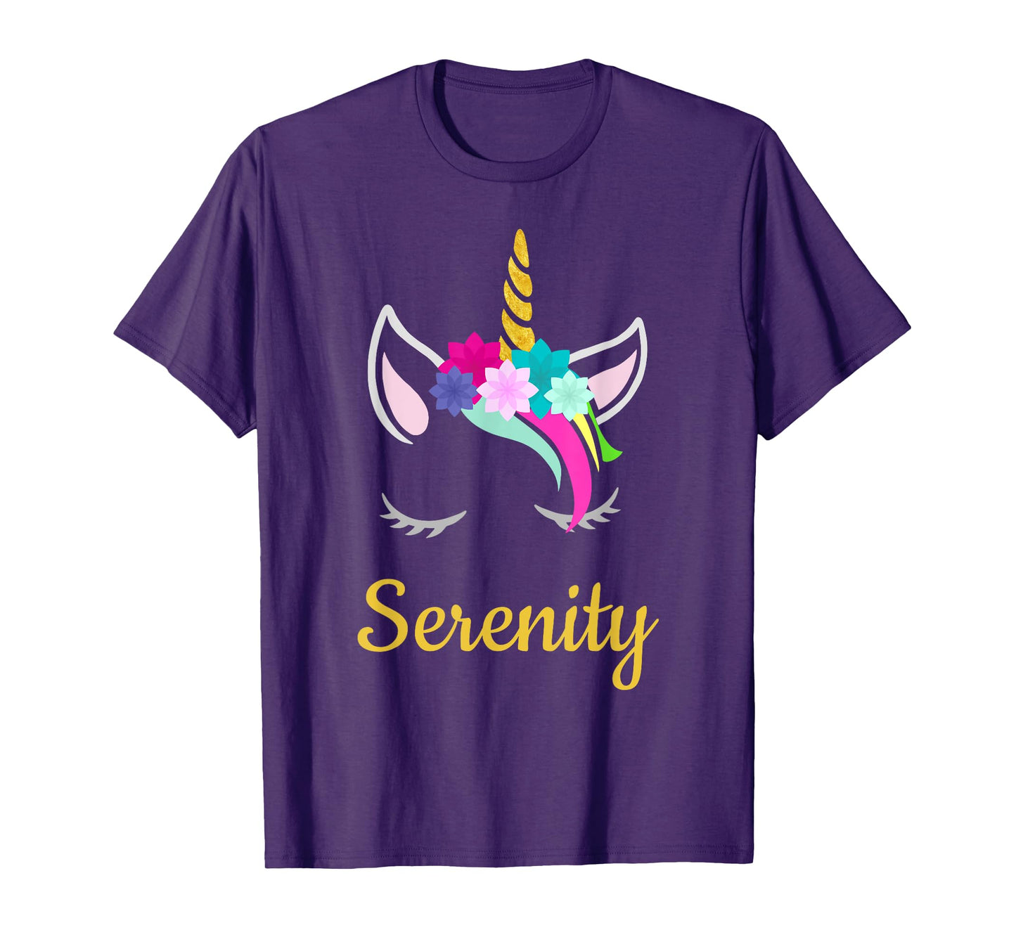 Serenity Dark Unicorn Name T-Shirt