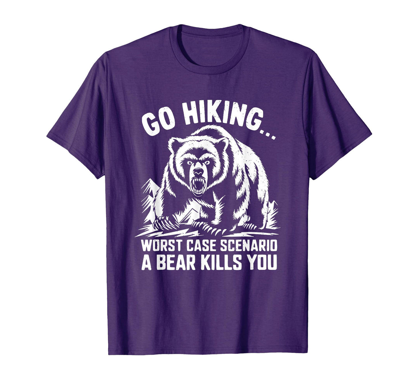 Go Hiking Bear Mountain Forest Wildlife Camping Wilderness T-Shirt