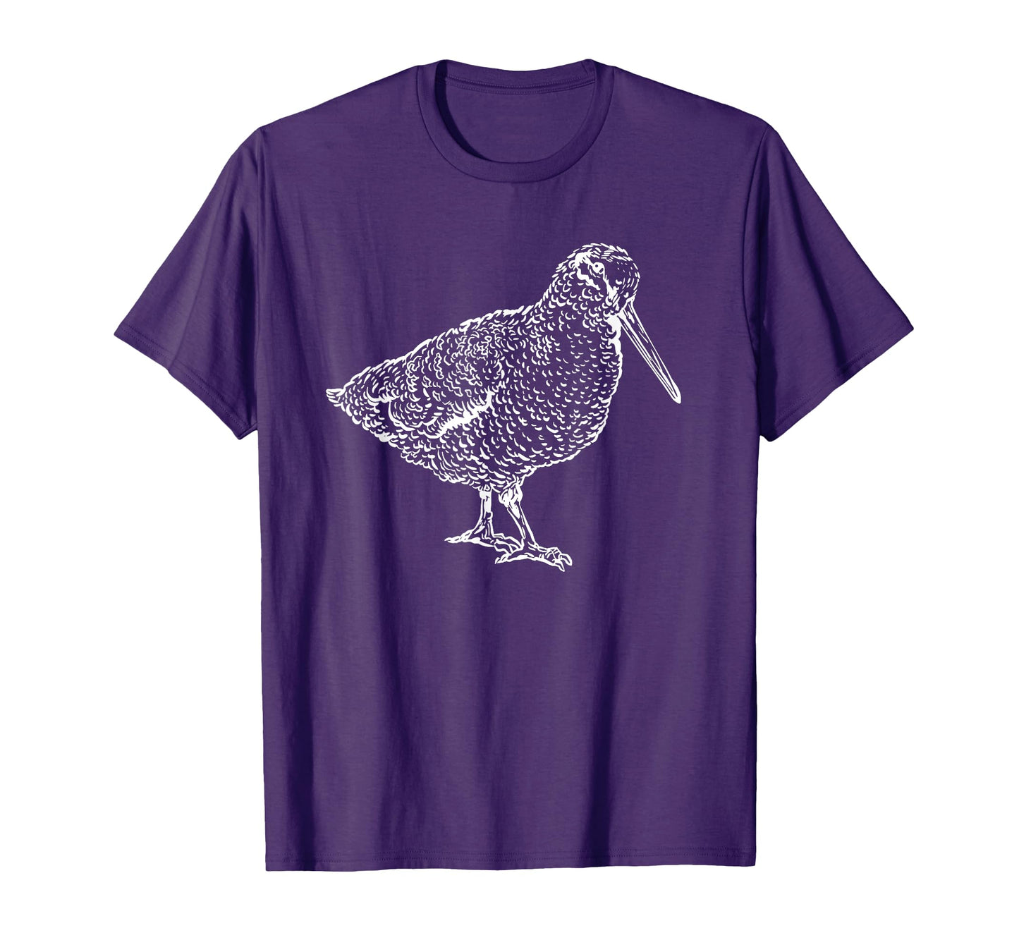 Woodcock Bird Hand-Drawn Wildlife Nature Flying T-Shirt