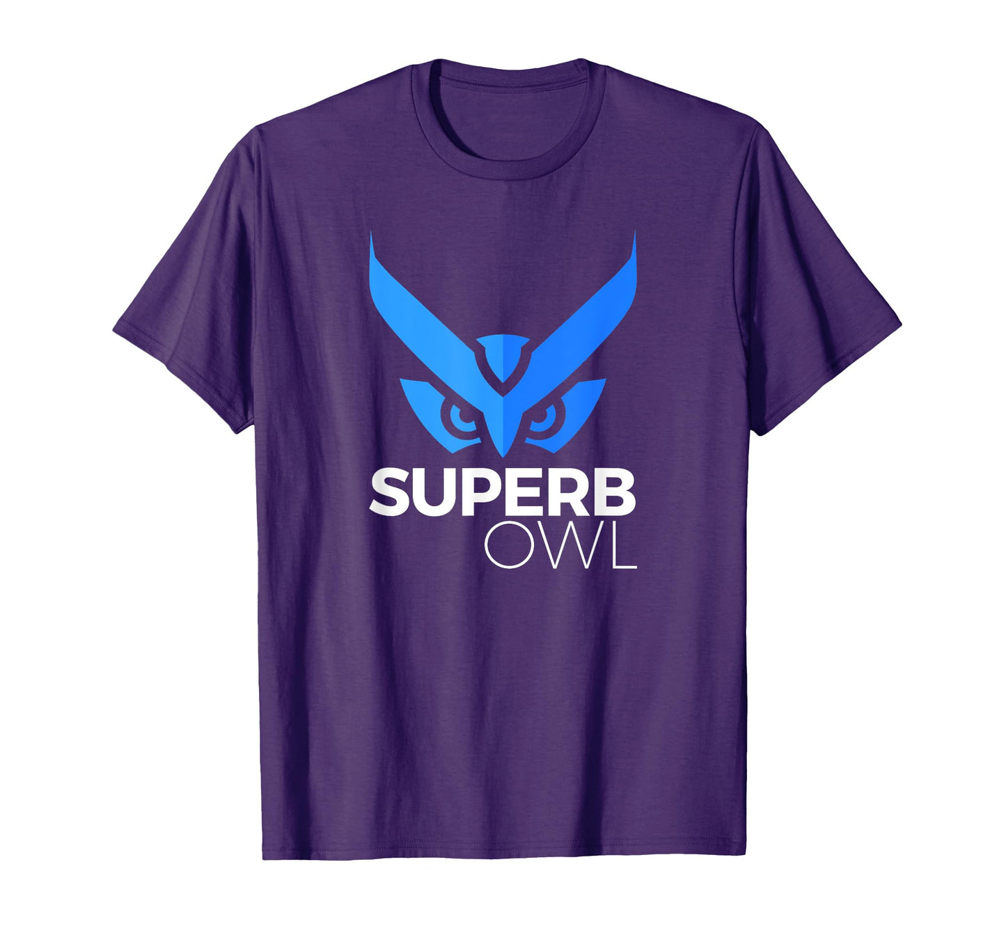 The Blue Superb Owl Logo Shirt - Owl Bird Shirt T-Shirt