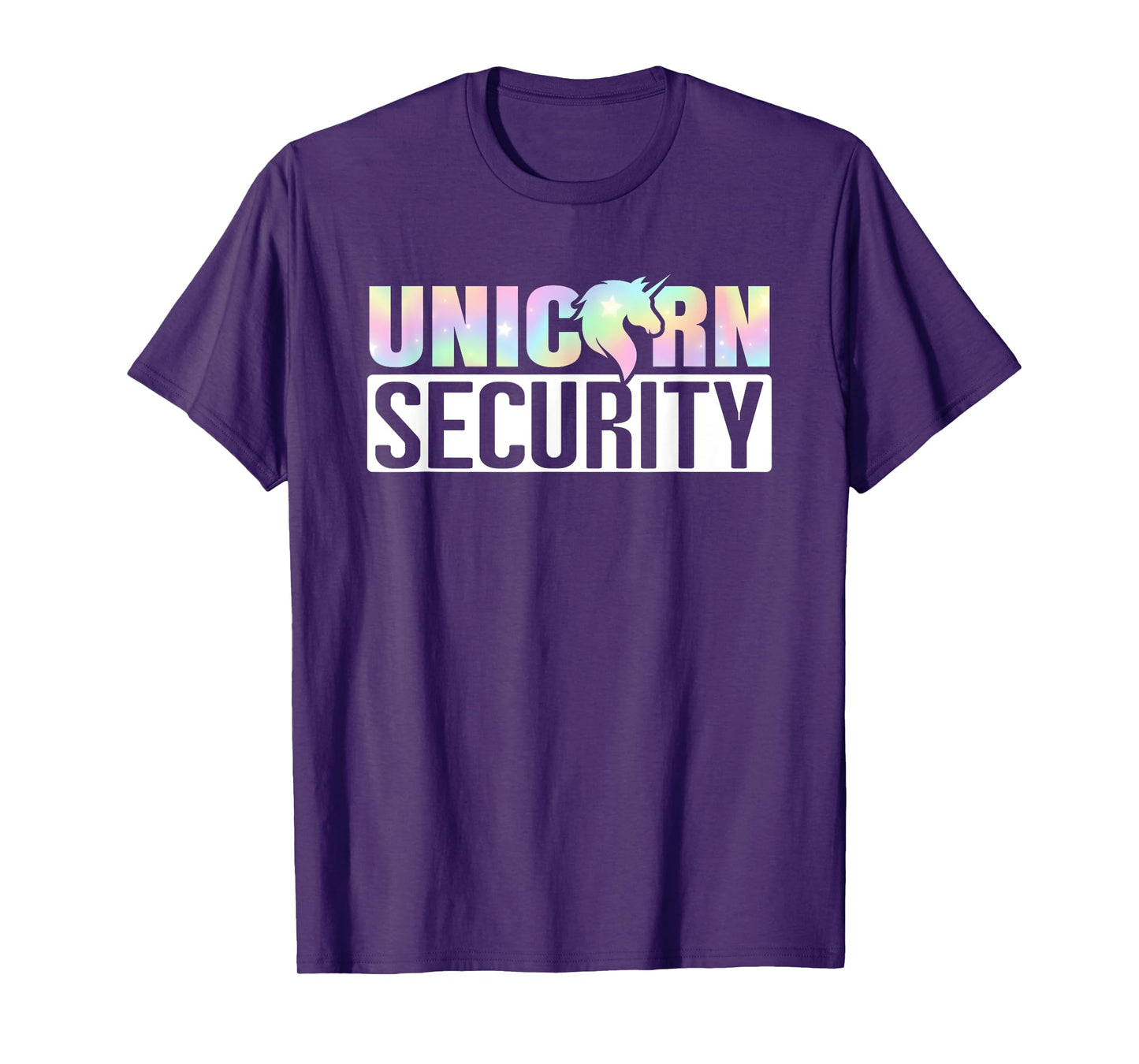 Halloween Mom Dad Daughter Adult Costume Unicorn Security T-Shirt