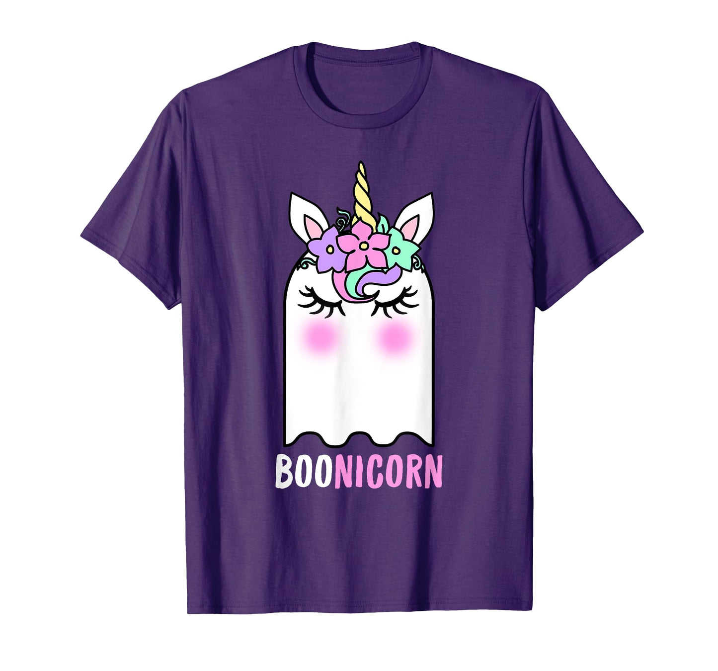 Boonicorn Unicorn Ghost, Unicorn Halloween Shirt for Girls T-Shirt