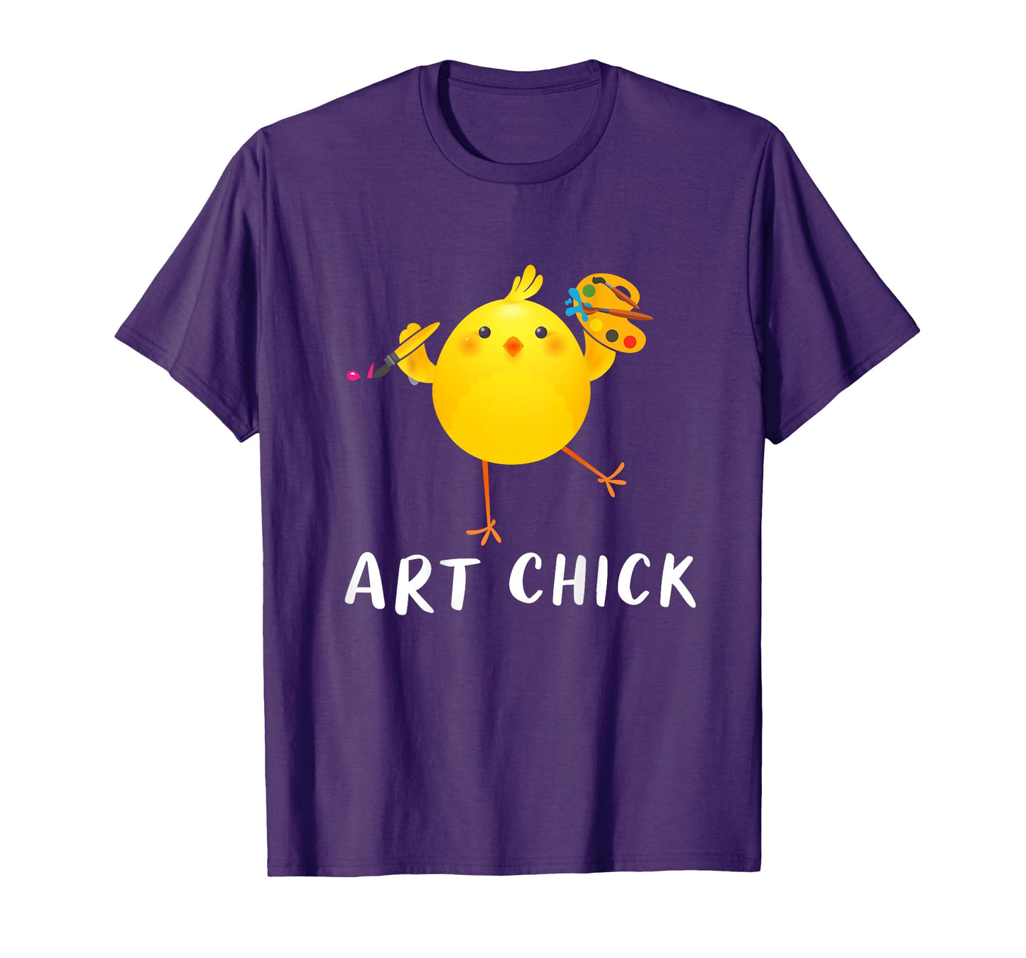 Backprint Art Chick art chicken T-Shirt