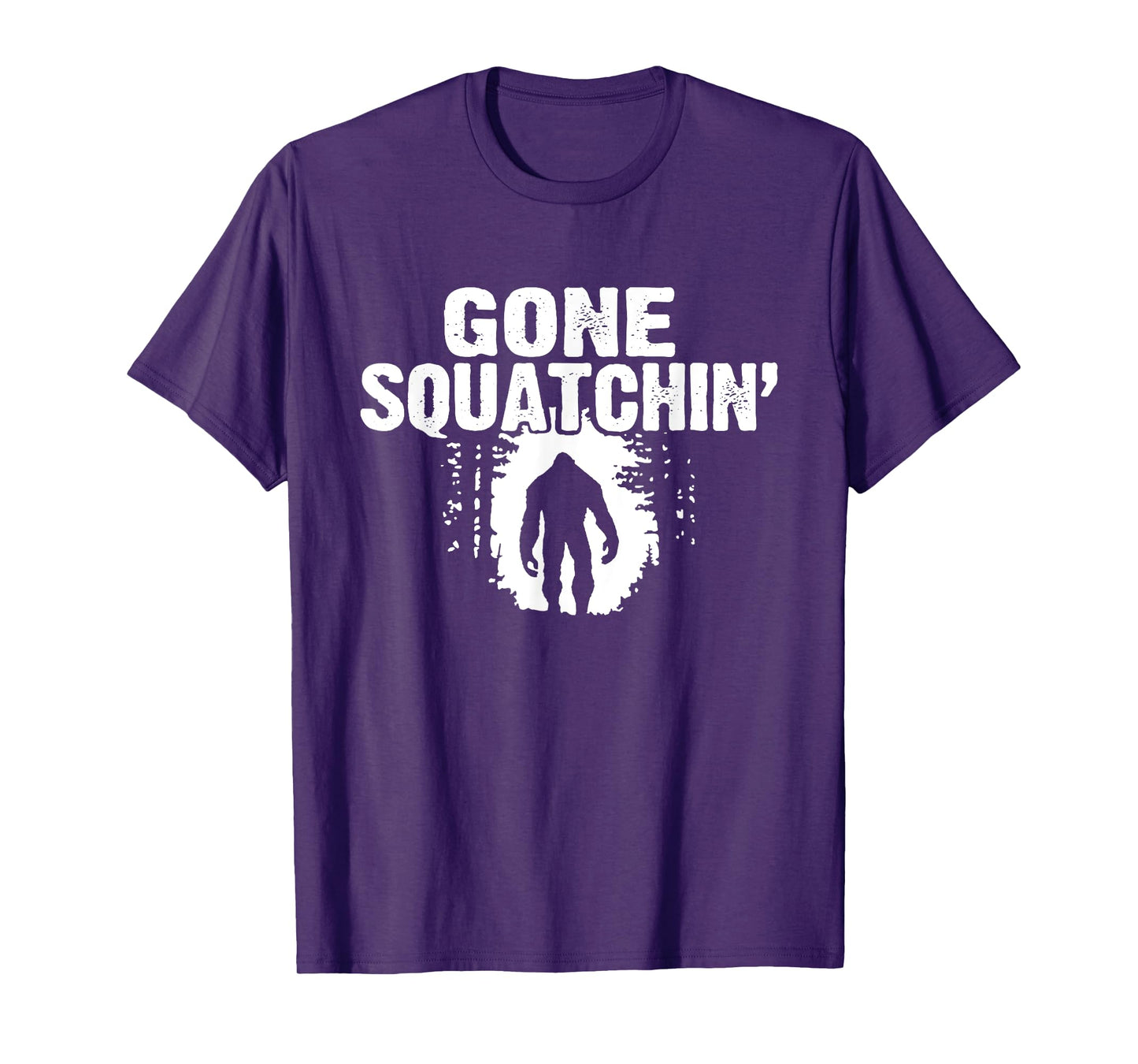 Funny Sasquatch Bigfoot Gone Squatchin Hunter Scary Monster T-Shirt