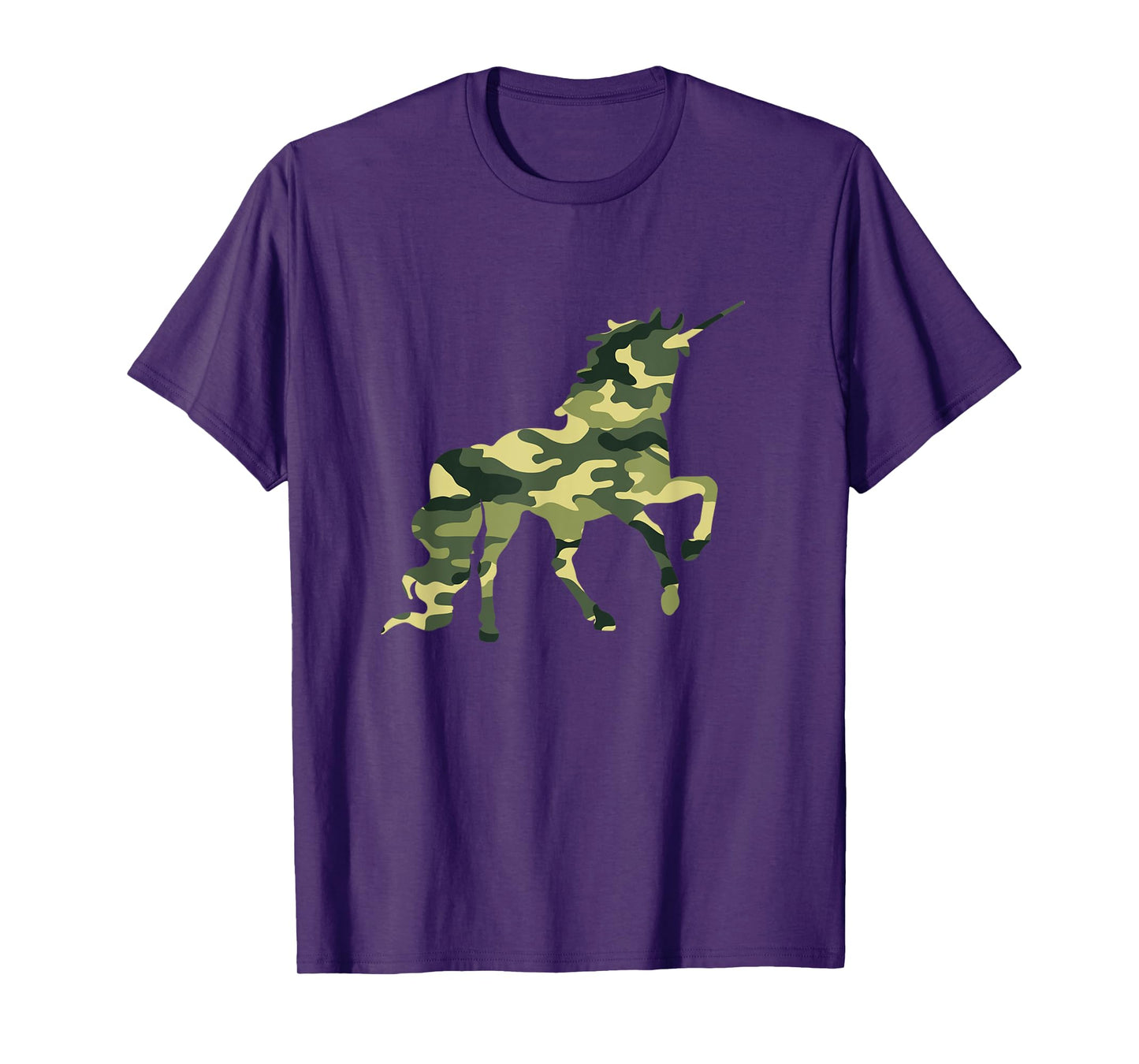 Funny Military Unicorn Gift Cute Camo Graphic Army Unicorn T-Shirt