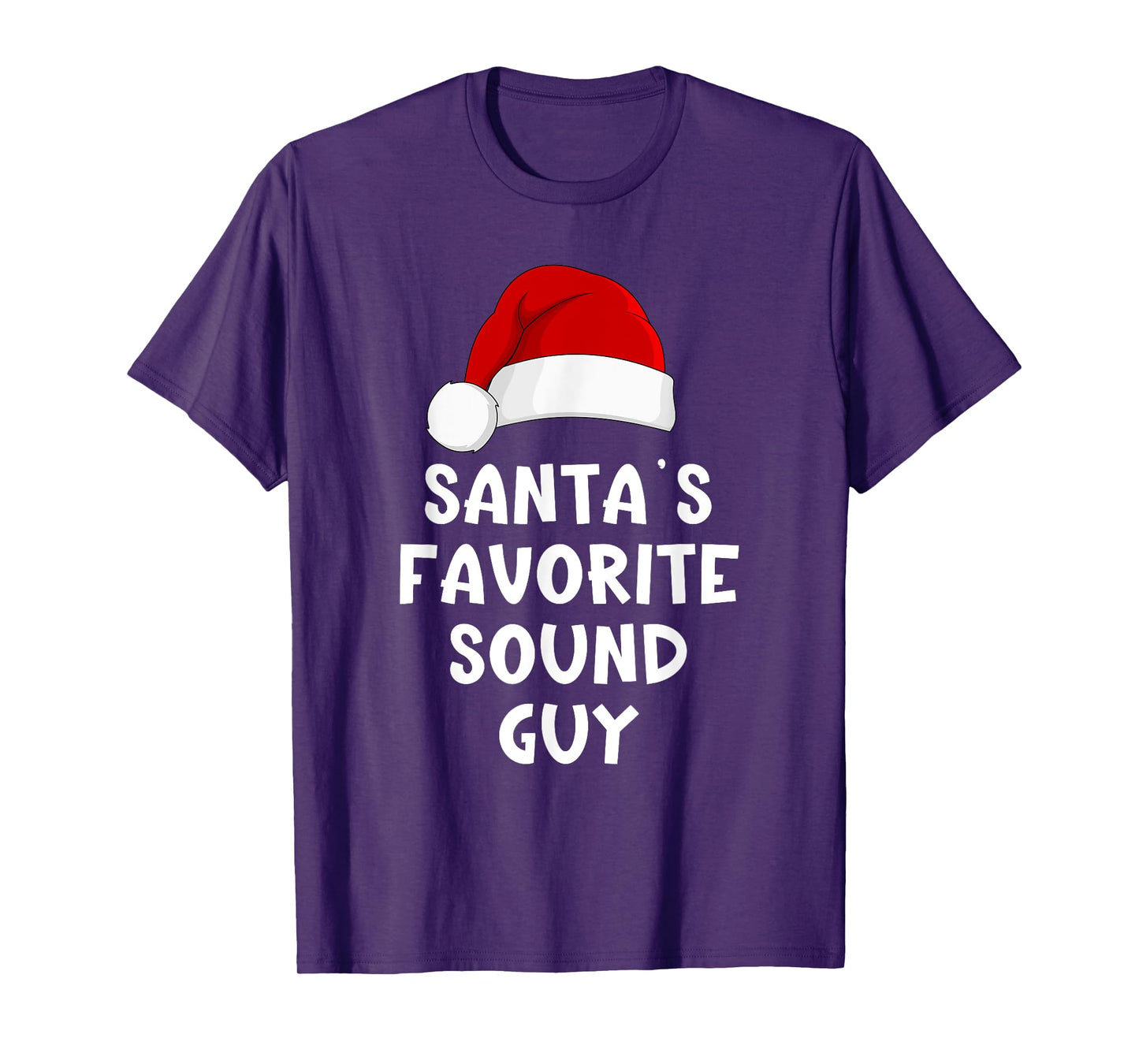Christmas Santa's Favorite Sound Guy Audio Tech Engineer T-Shirt