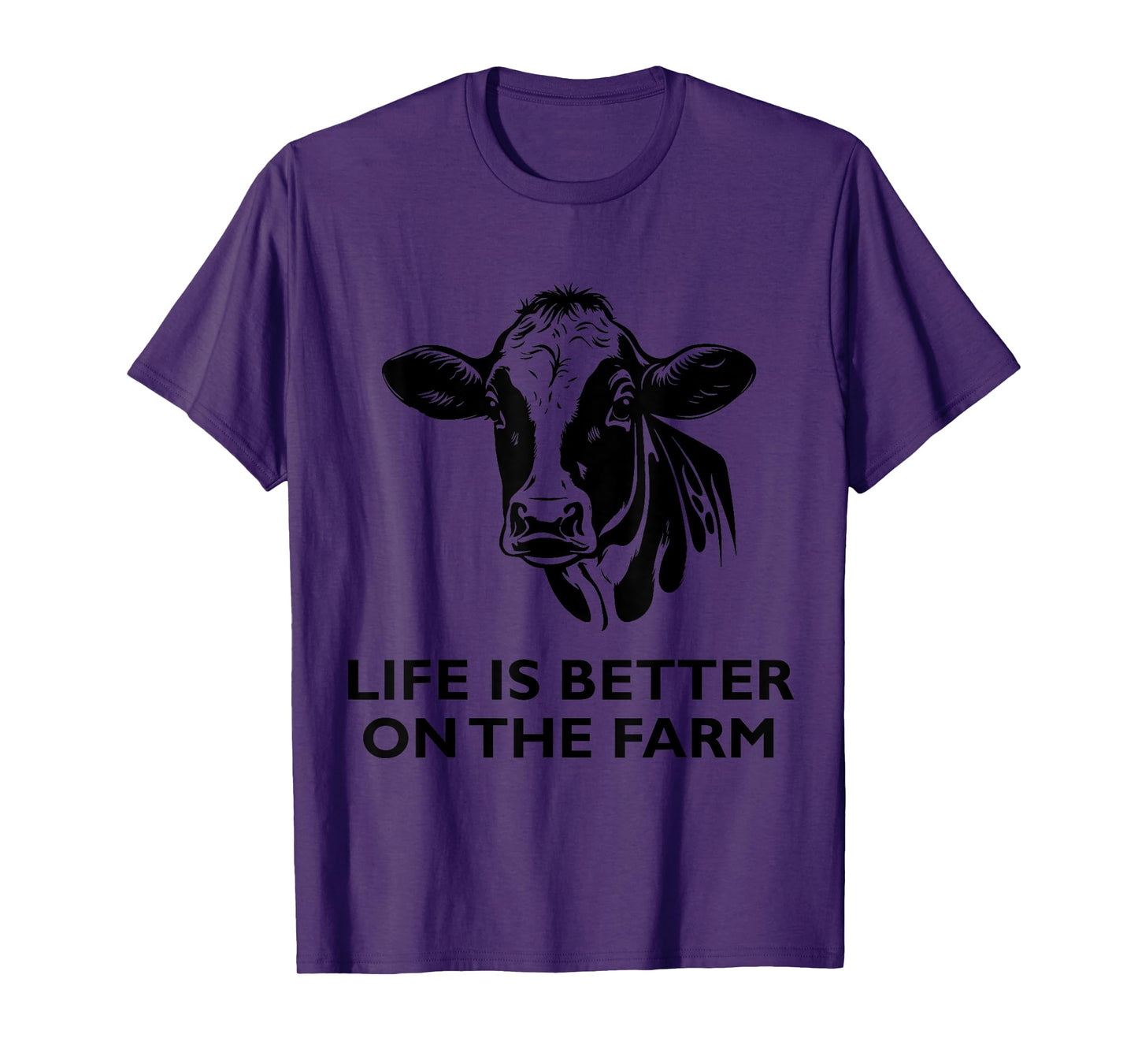 Retro Vintage Cow Life is Better On The Farm Farmer Men T-Shirt