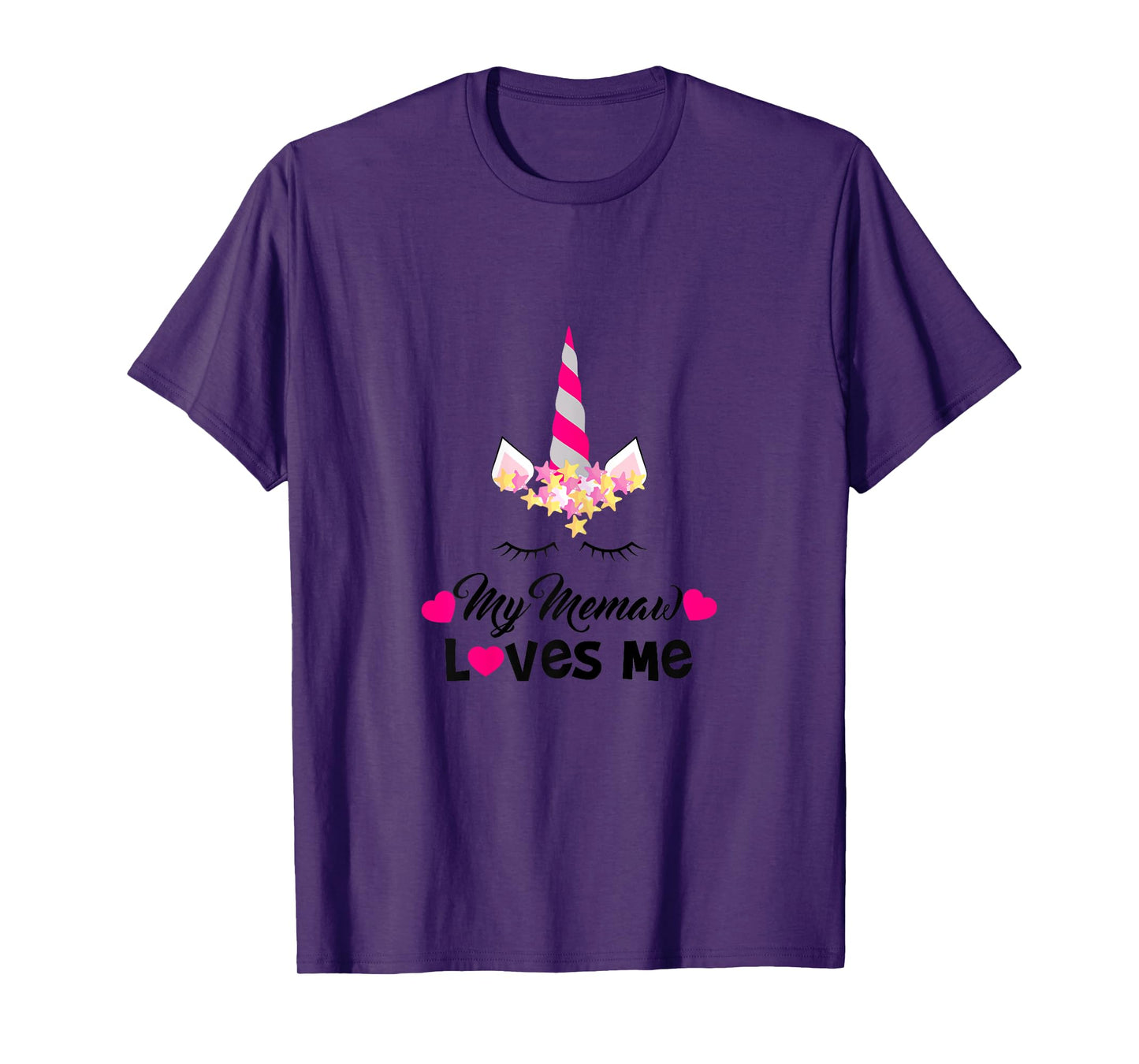My Memaw Loves Me Unicorn Granddaughter T-Shirt