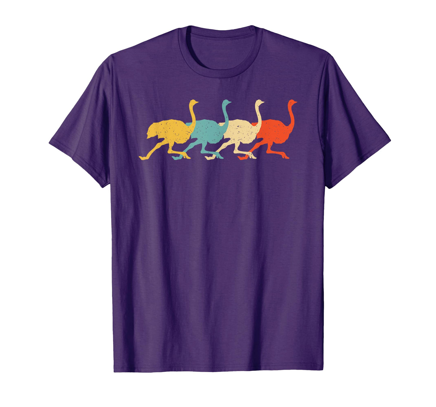 Cassowary Vintage Retro Ostrich Emu Bird Lover 60s 70s Gift T-Shirt