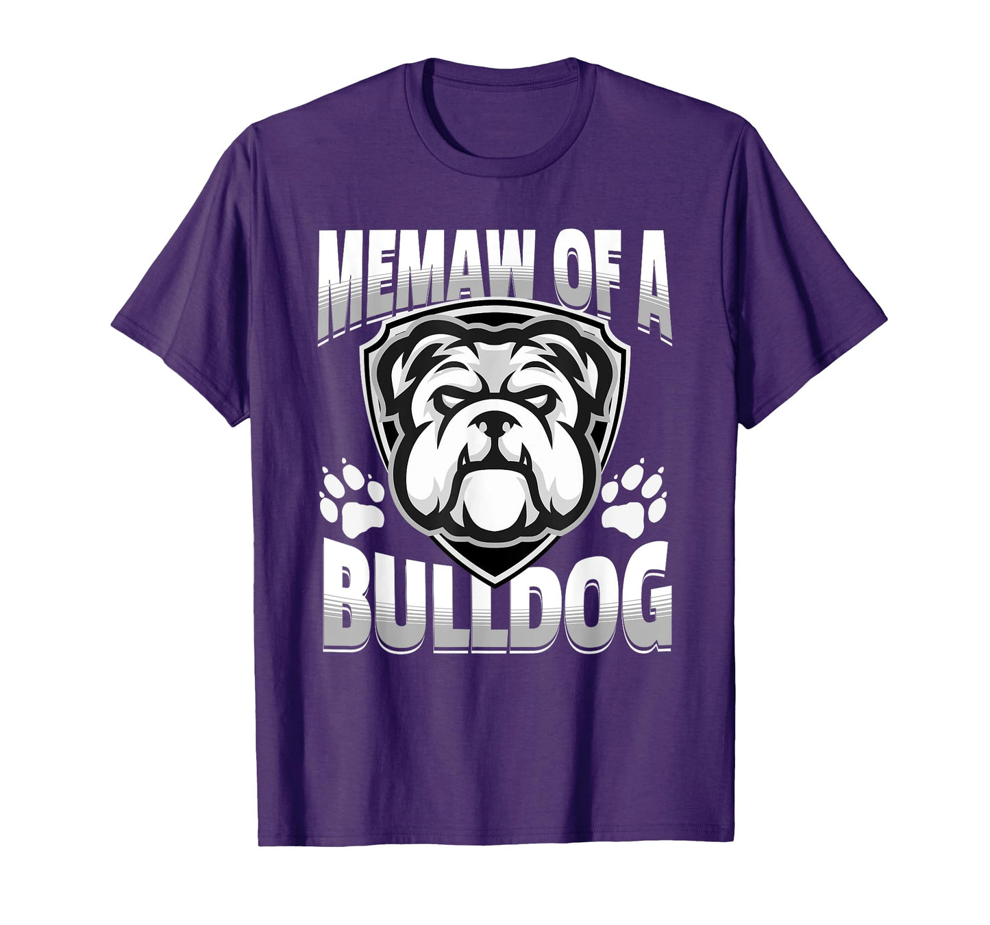 Memaw of a Bulldog Game Mascot Day - Matching Team Color T-Shirt for Men Women Kids