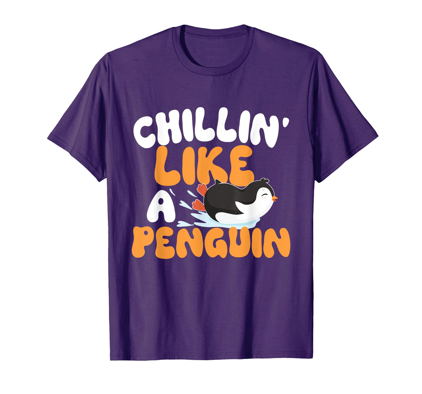 Penguin Lover Shirts - Chillin' Like A Penguin - Penguin Lover Bird Watcher T-Shirt