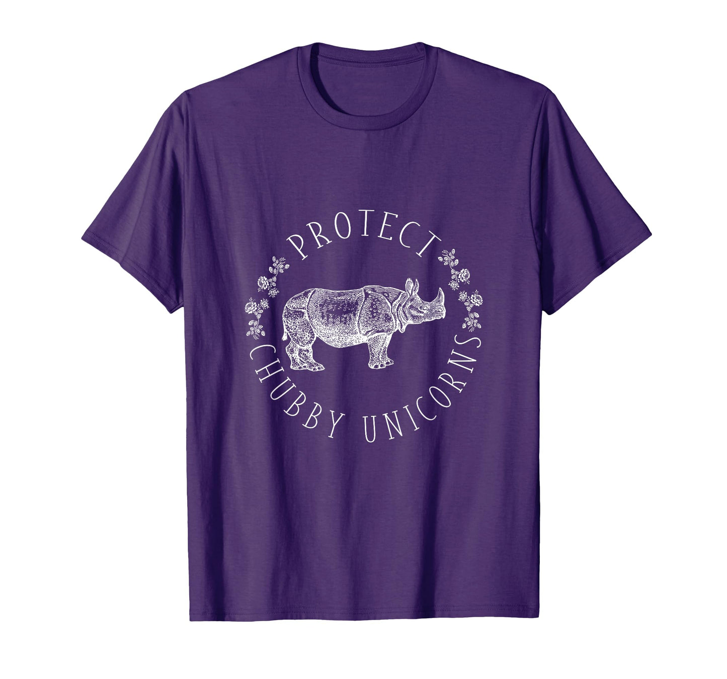 Protect Chubby Unicorns Save the White Rhino Animal Lover T-Shirt