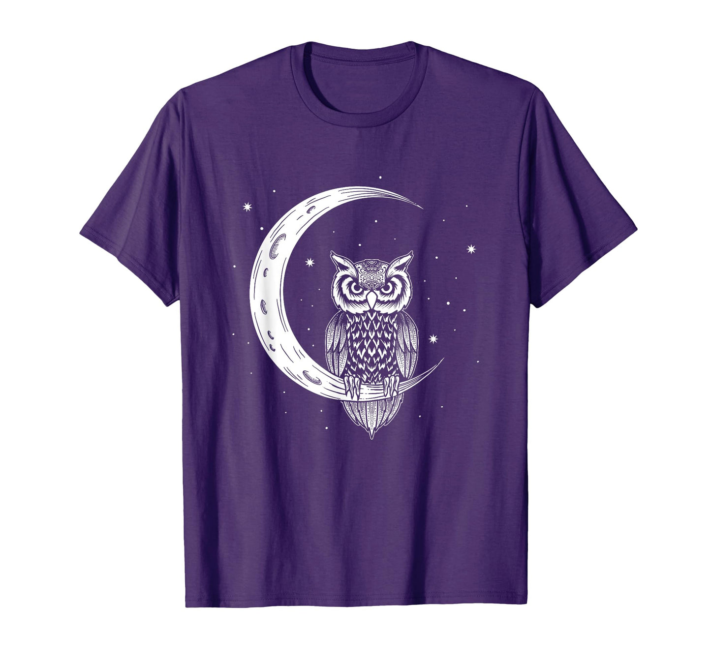 Hanging Owl In The Night Sky - Owlet Birds Lover T-Shirt