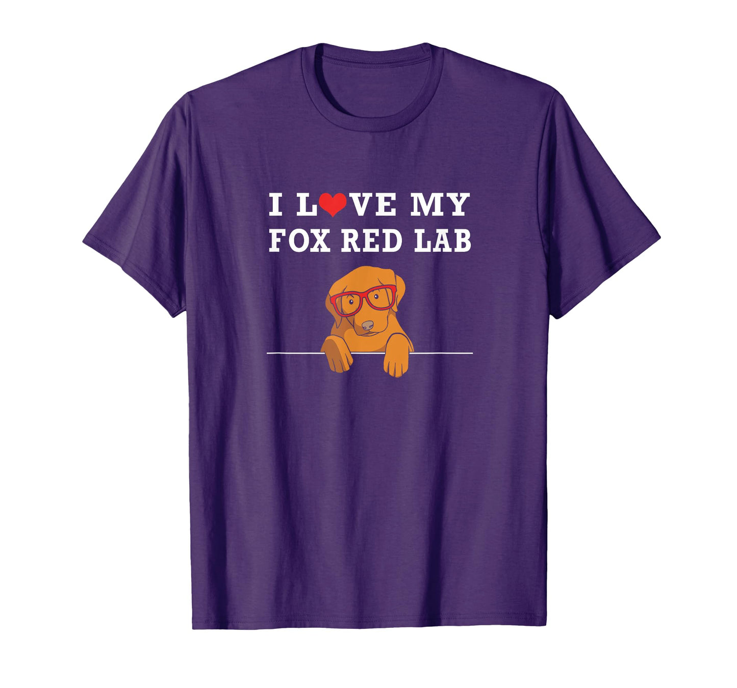 Cute Fox Red Labrador Puppy I Love My Fox Red Lab T-Shirt