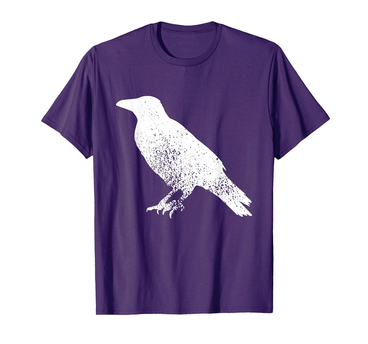 Distressed Crow Bird Print Raven Vintage Bird T-Shirt