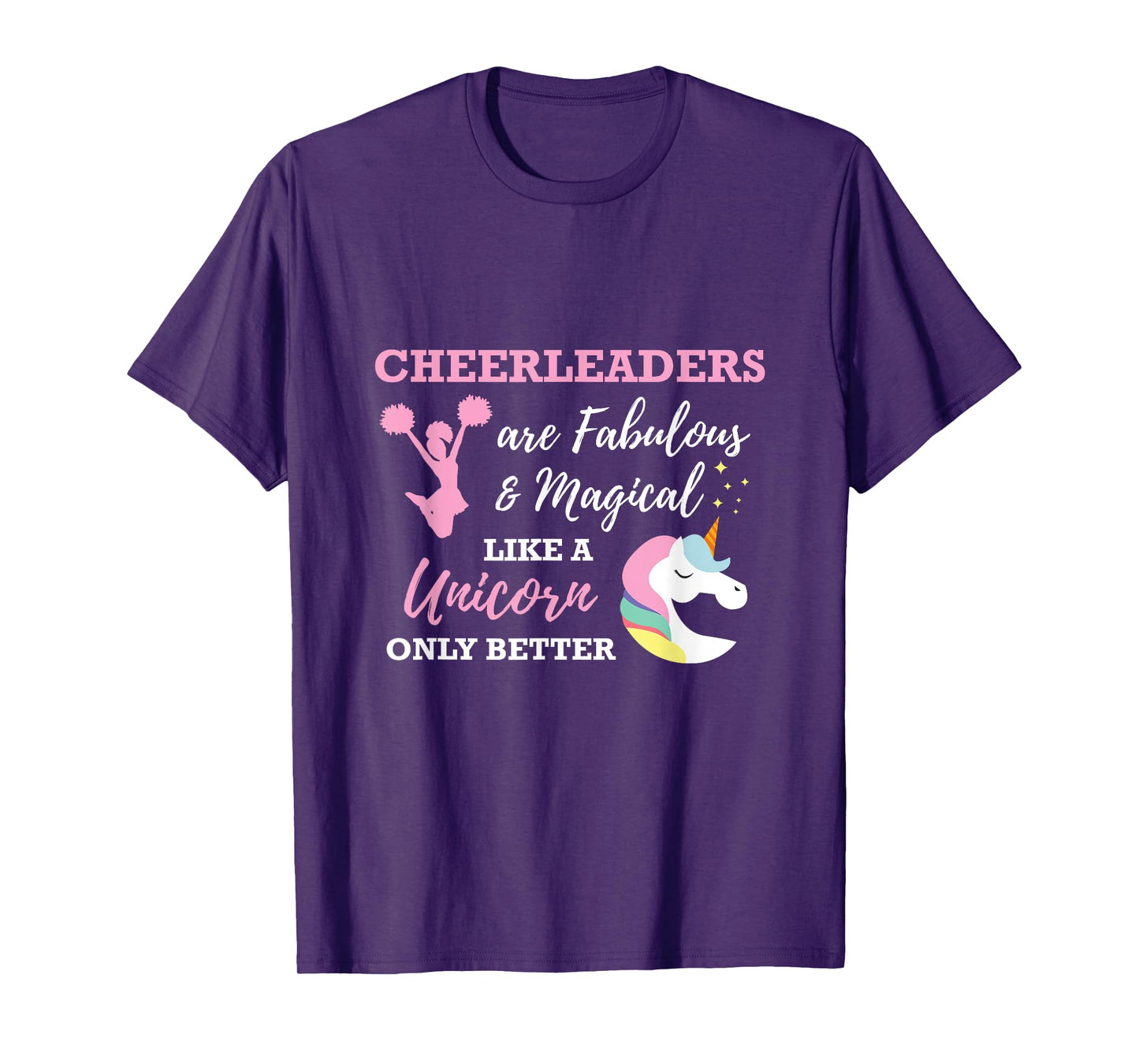 Cheerleaders Like A Unicorn Cheerleader Cheer T-Shirt