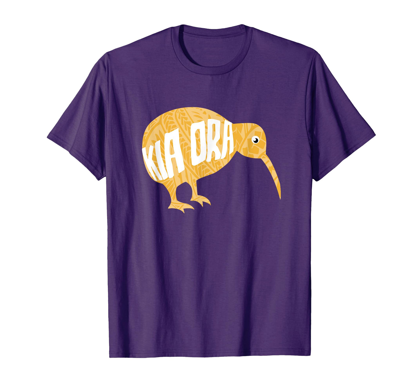 New Zealand Kiwi Bird Tribal Pattern Kia Ora Be Well Gift T-Shirt