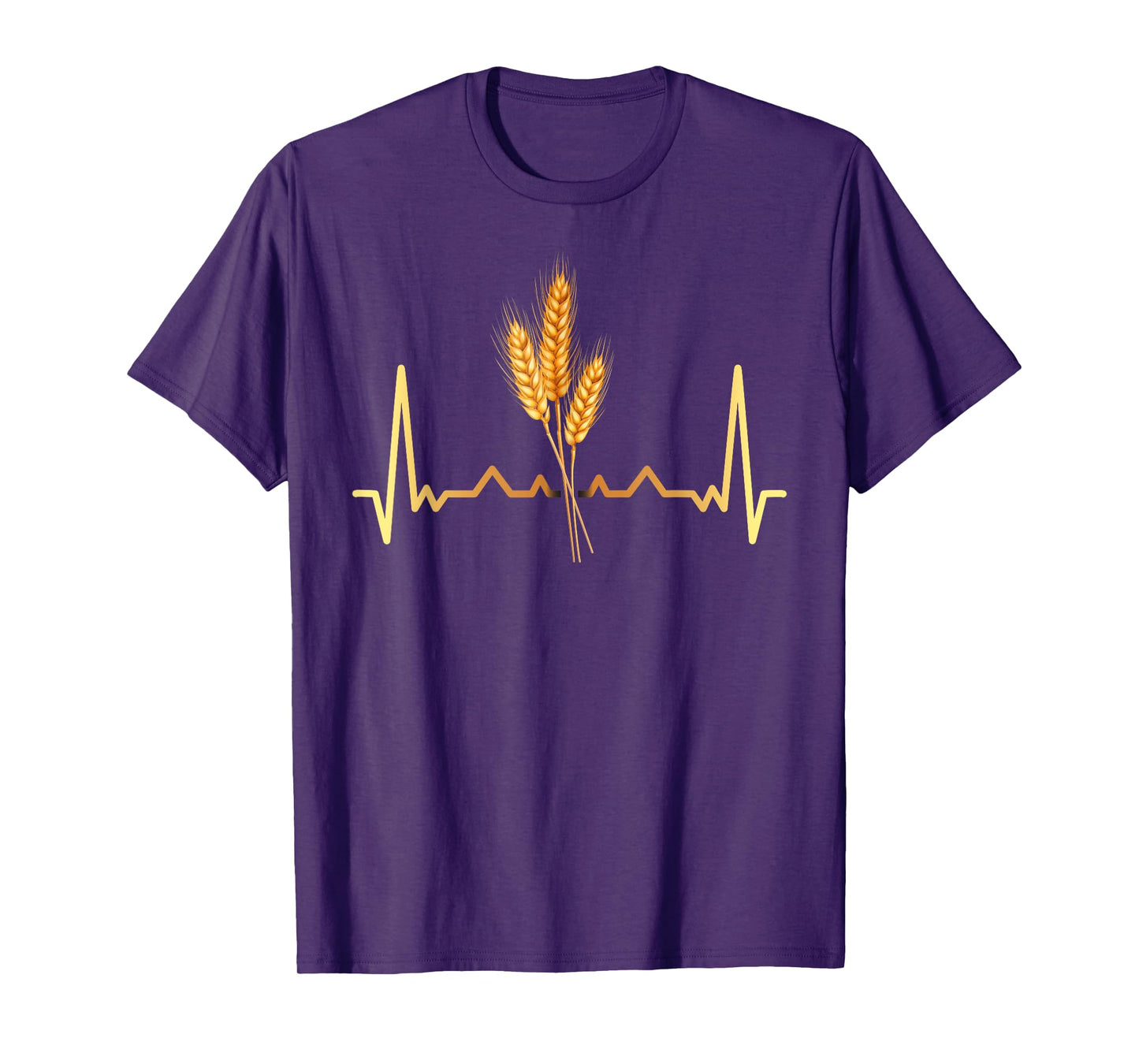 Heartbeat Wheat | Local Farm Lover Funny Farmer T-Shirt