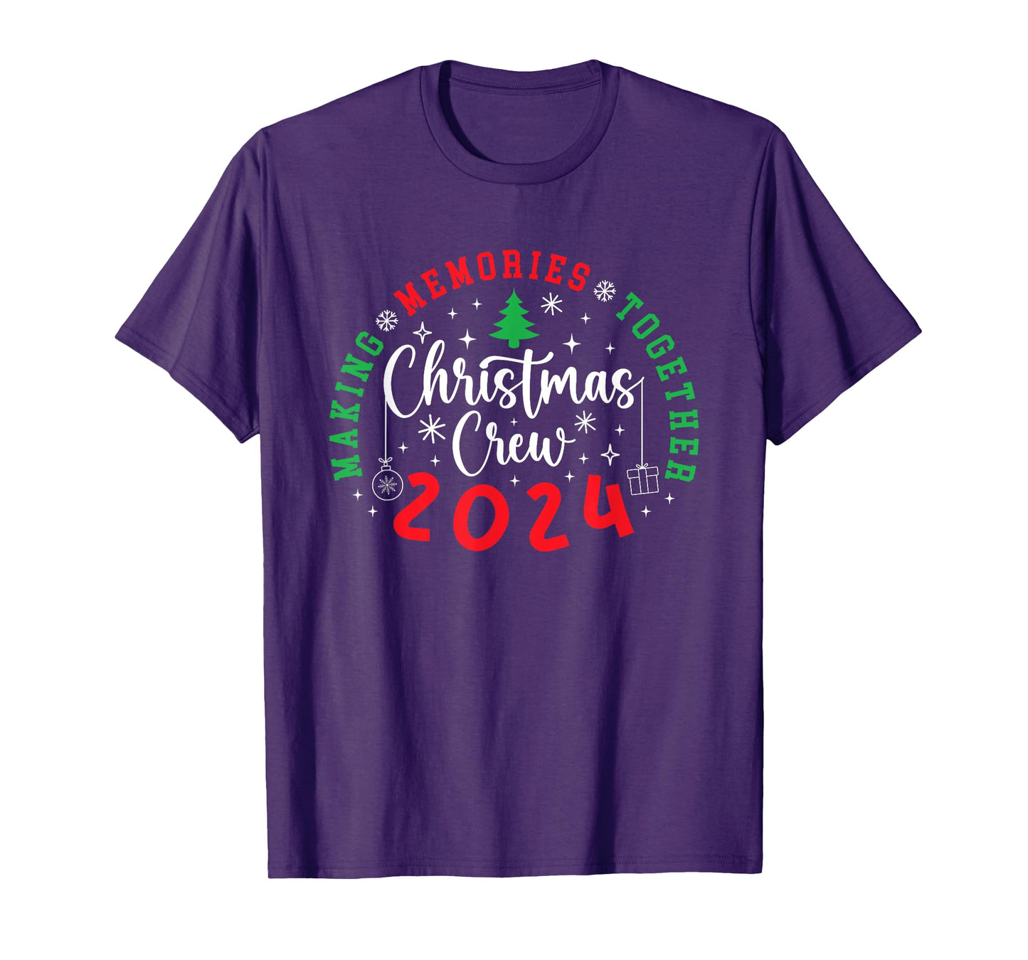 Christmas Crew 2024 Making Memories Together Xmas Pajamas T-Shirt