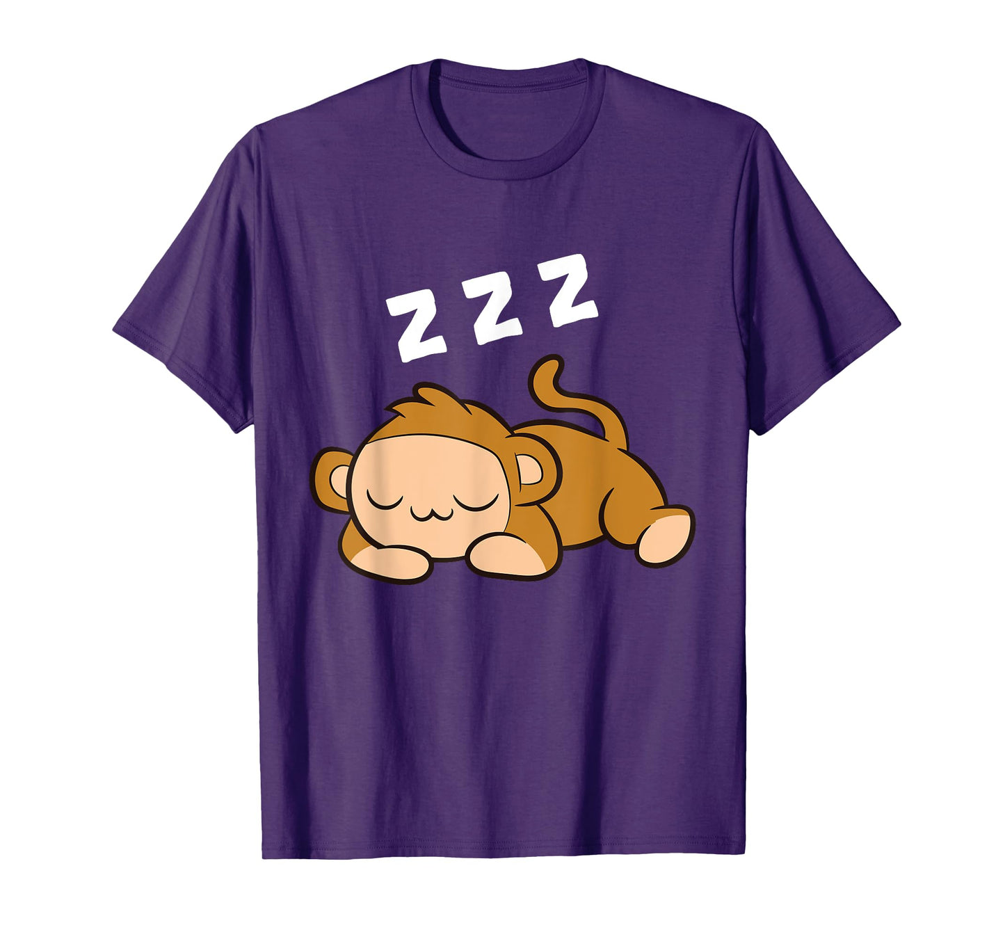 Monkey Tired Ape Monkey Pajama Sleeping Monkey T-Shirt