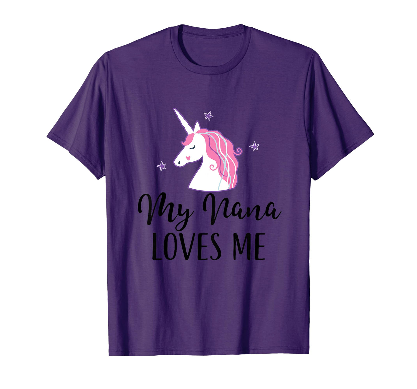 My Nana Loves Me Girl Unicorn T-Shirt
