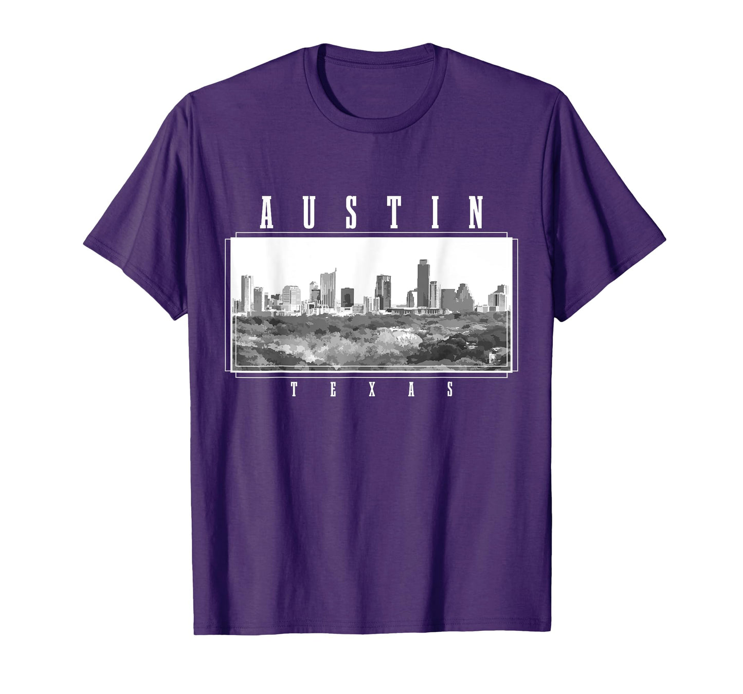 Austin Texas Skyline USA America Vintage Souvenir T-Shirt