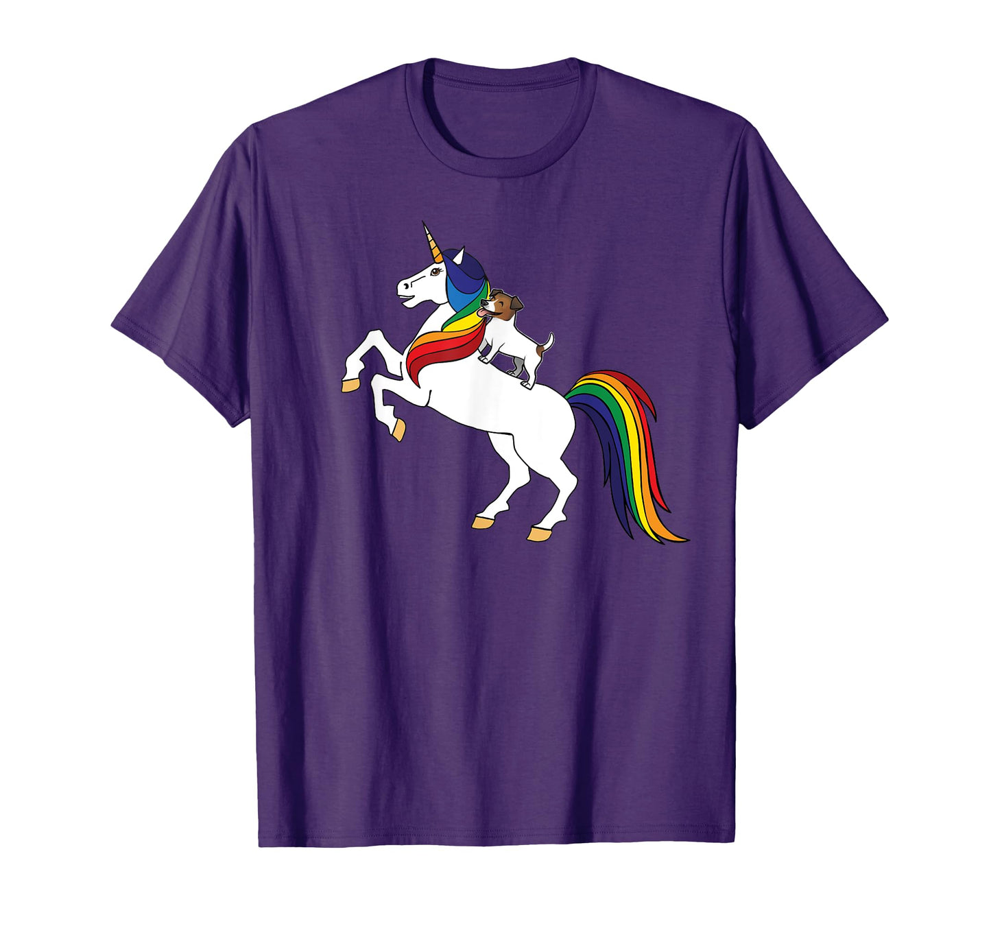 JRT Dog Lover Unicorn Kids Womens Girls Jack Russell T-Shirt