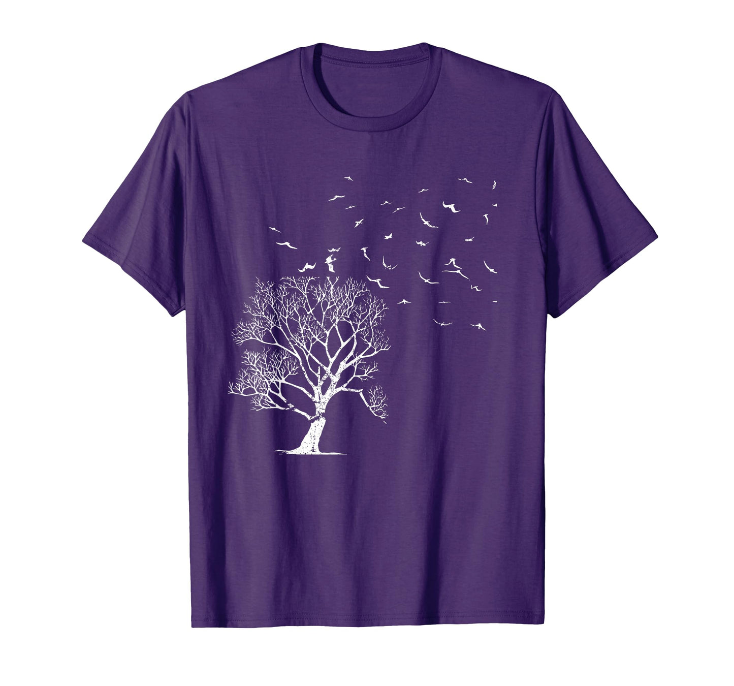 Outdoor Forest Nature Wildlife Flock Of Birds Tree Forest T-Shirt