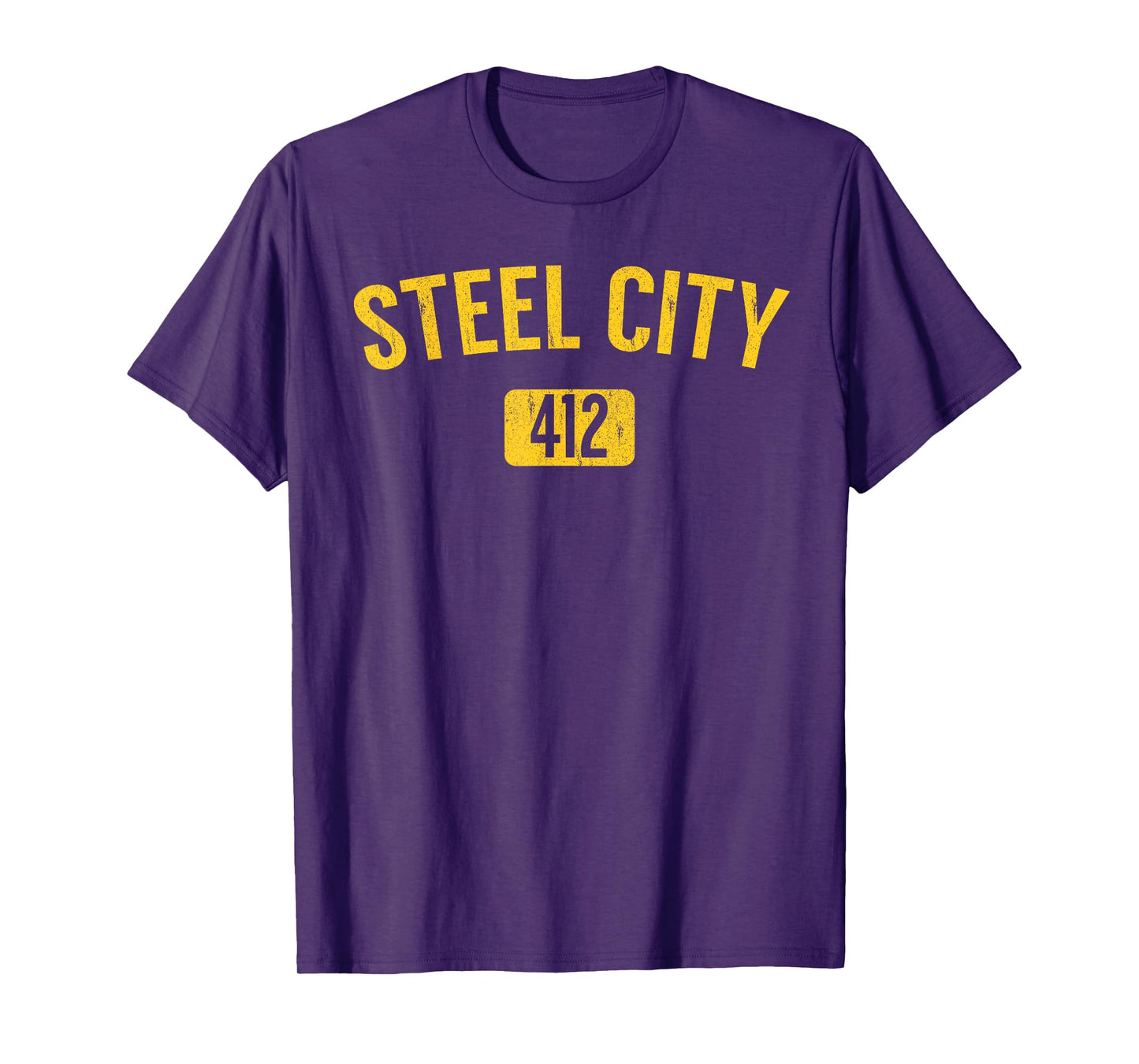 Pittsburgh Pennsylvania Steel City Black and Gold T Shirt T-Shirt