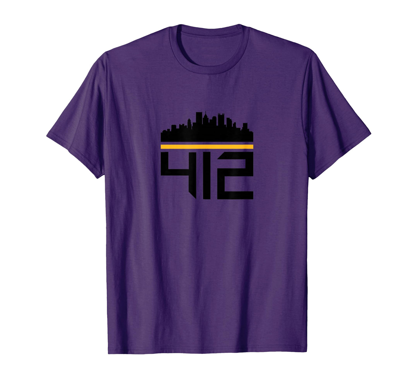 Pittsburgh Skyline 412 Design Men Women T-Shirt