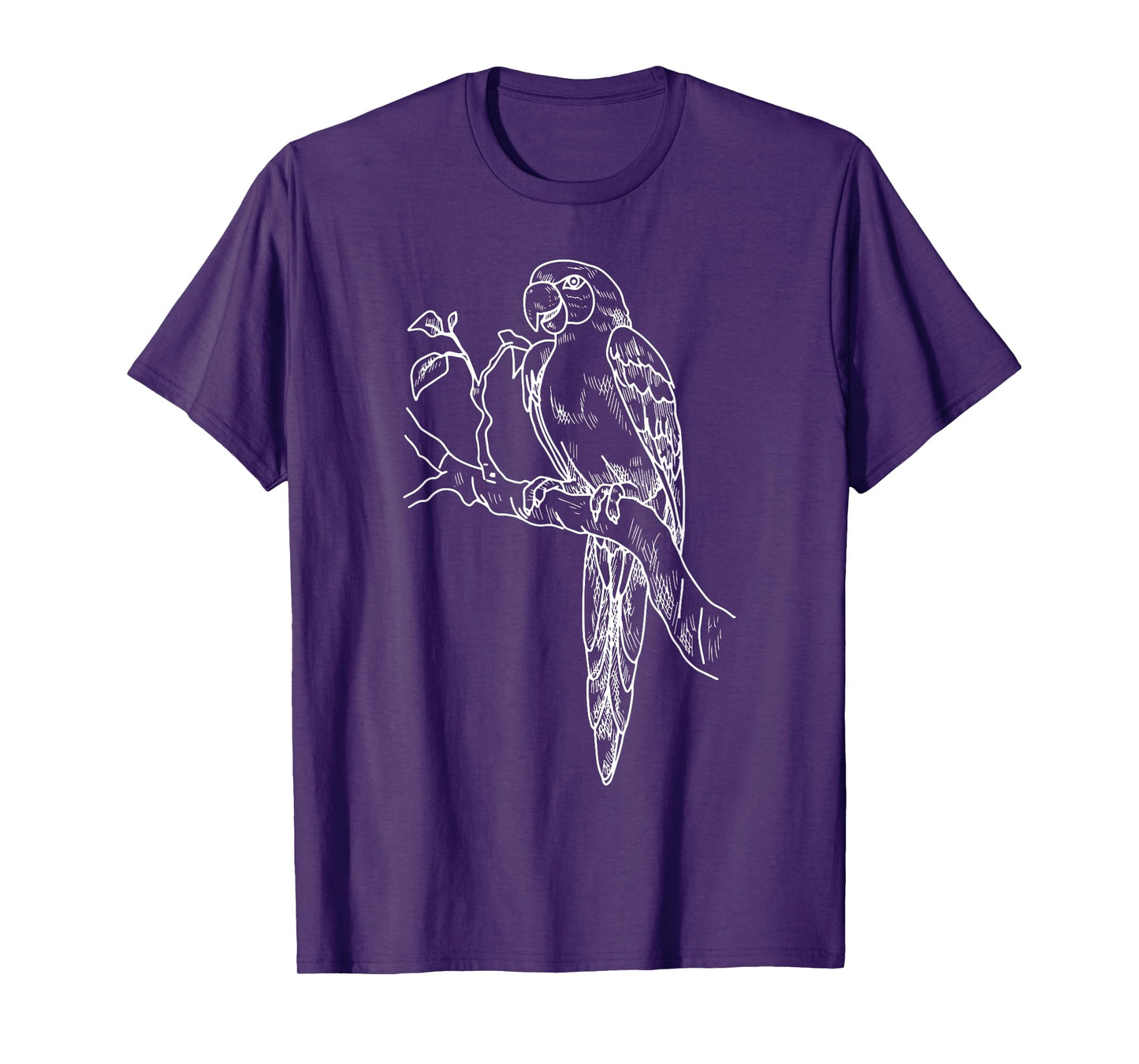 Parrot Bird Vintage Distressed Retro Style Silhouette 70s T-Shirt
