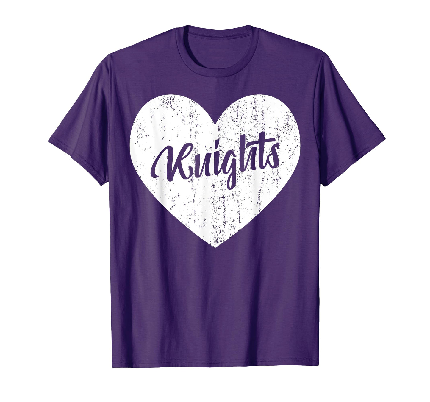 Knights School Sports Fan Team Spirit Mascot Heart Gift T-Shirt