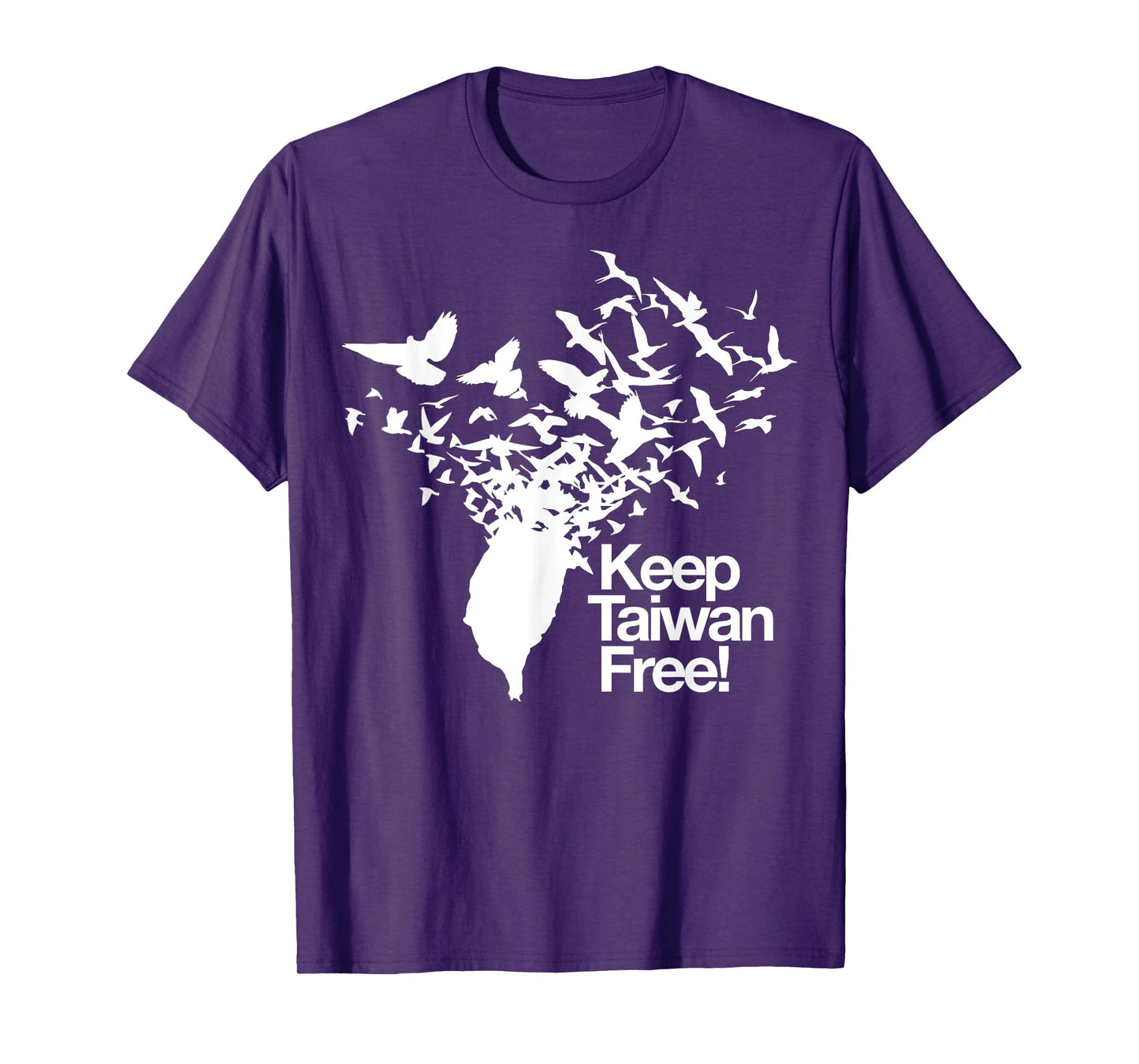 Keep Taiwan Free with Peace Birds flying out T-Shirt