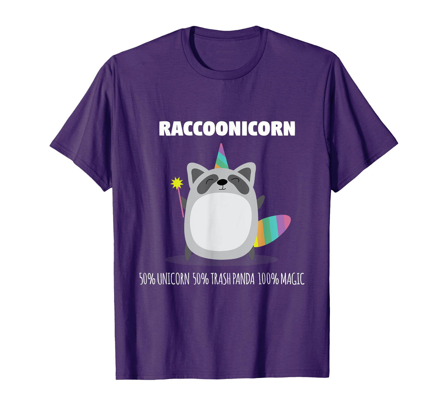 Raccoonicorn Funny Unicorn Raccoon Magical Animal T Shirt